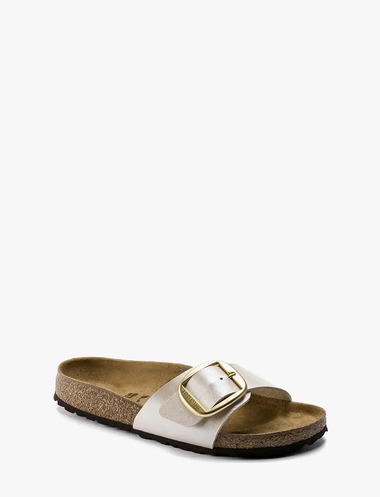 Birkenstock - Madrid Big Buckle BF - płaskie sandały - graceful pearl white - 0