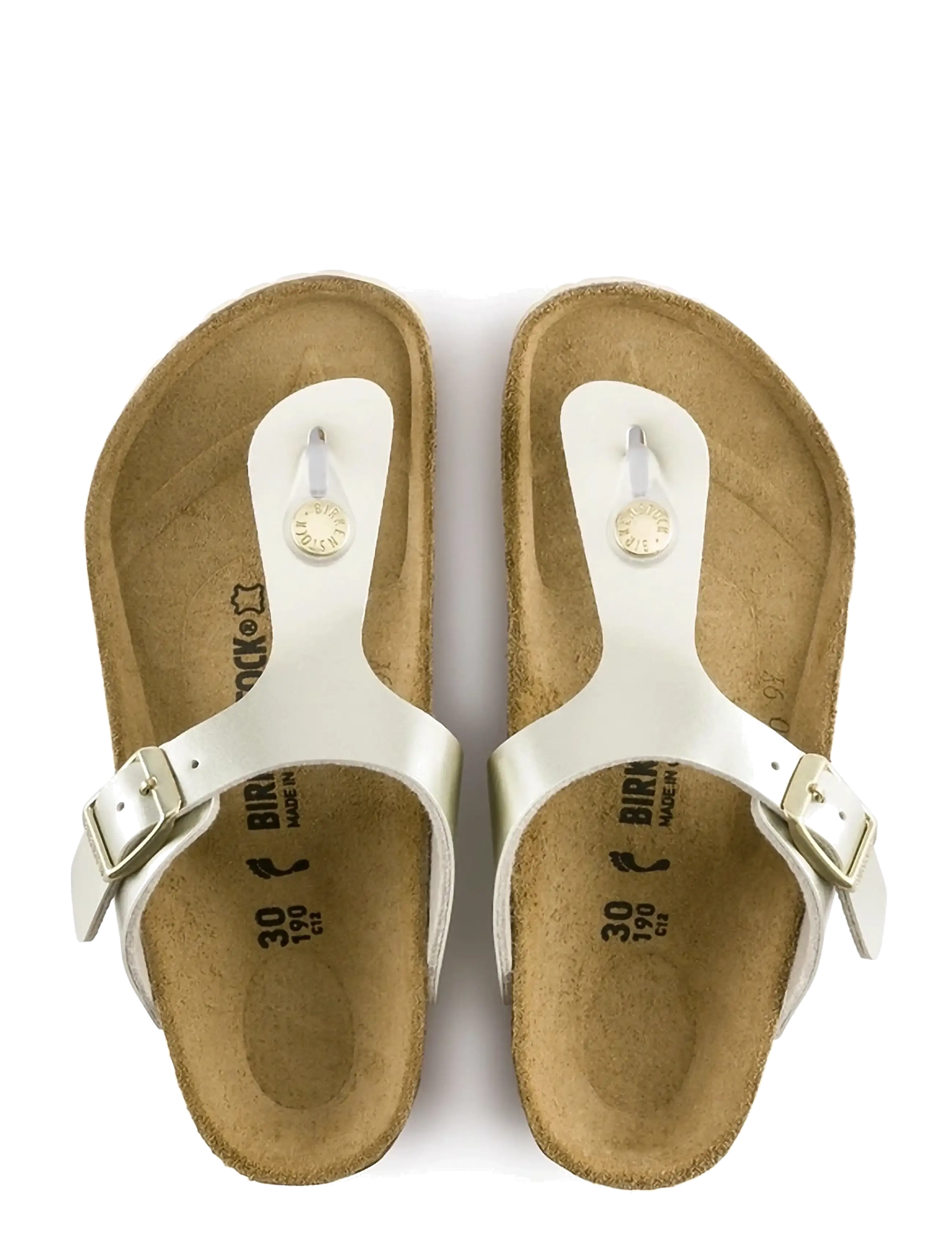 Birkenstock - Gizeh Kids BF - slippers - electric metallic gold - 1
