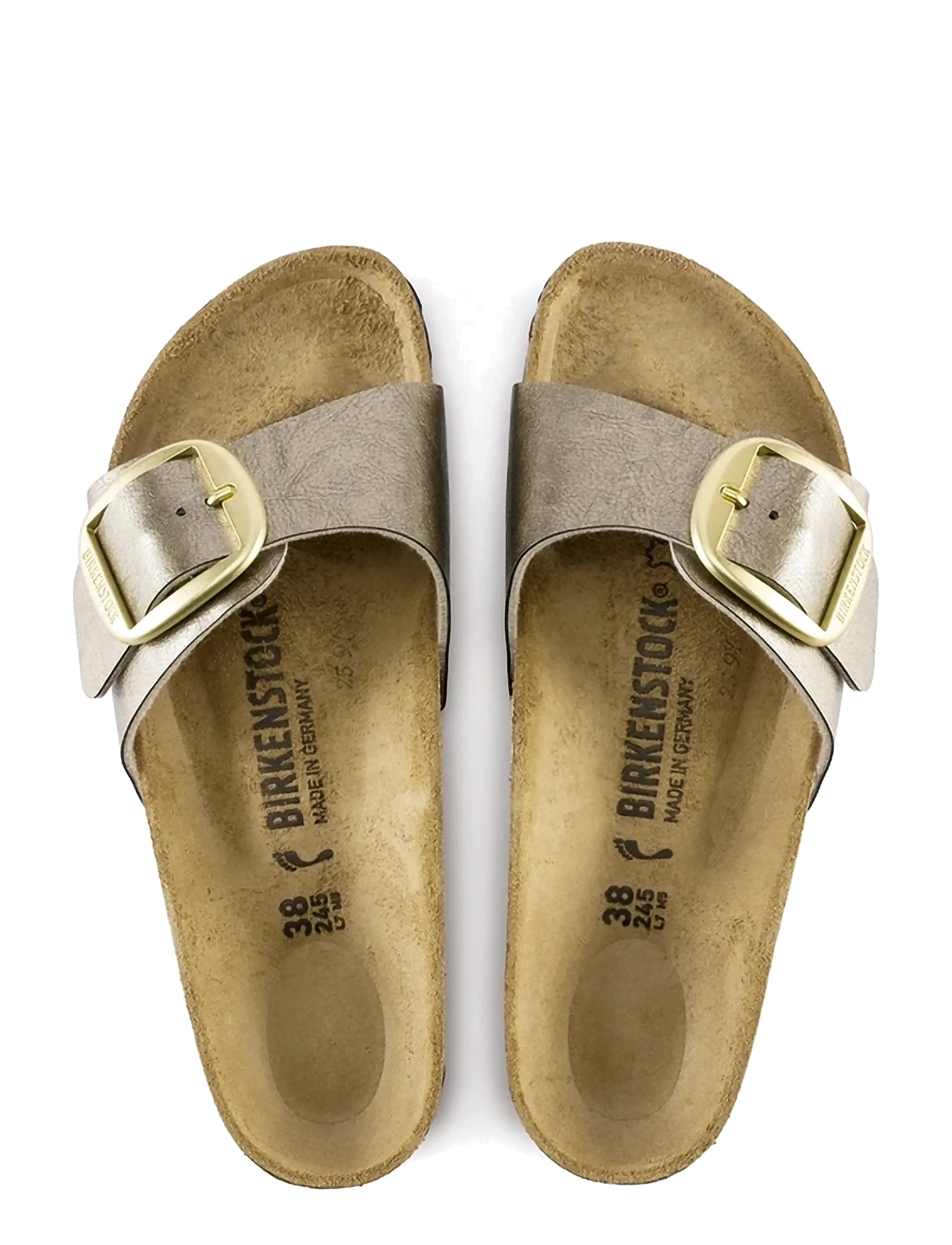 Birkenstock - Madrid Big Buckle BF - platta sandaler - graceful taupe - 1