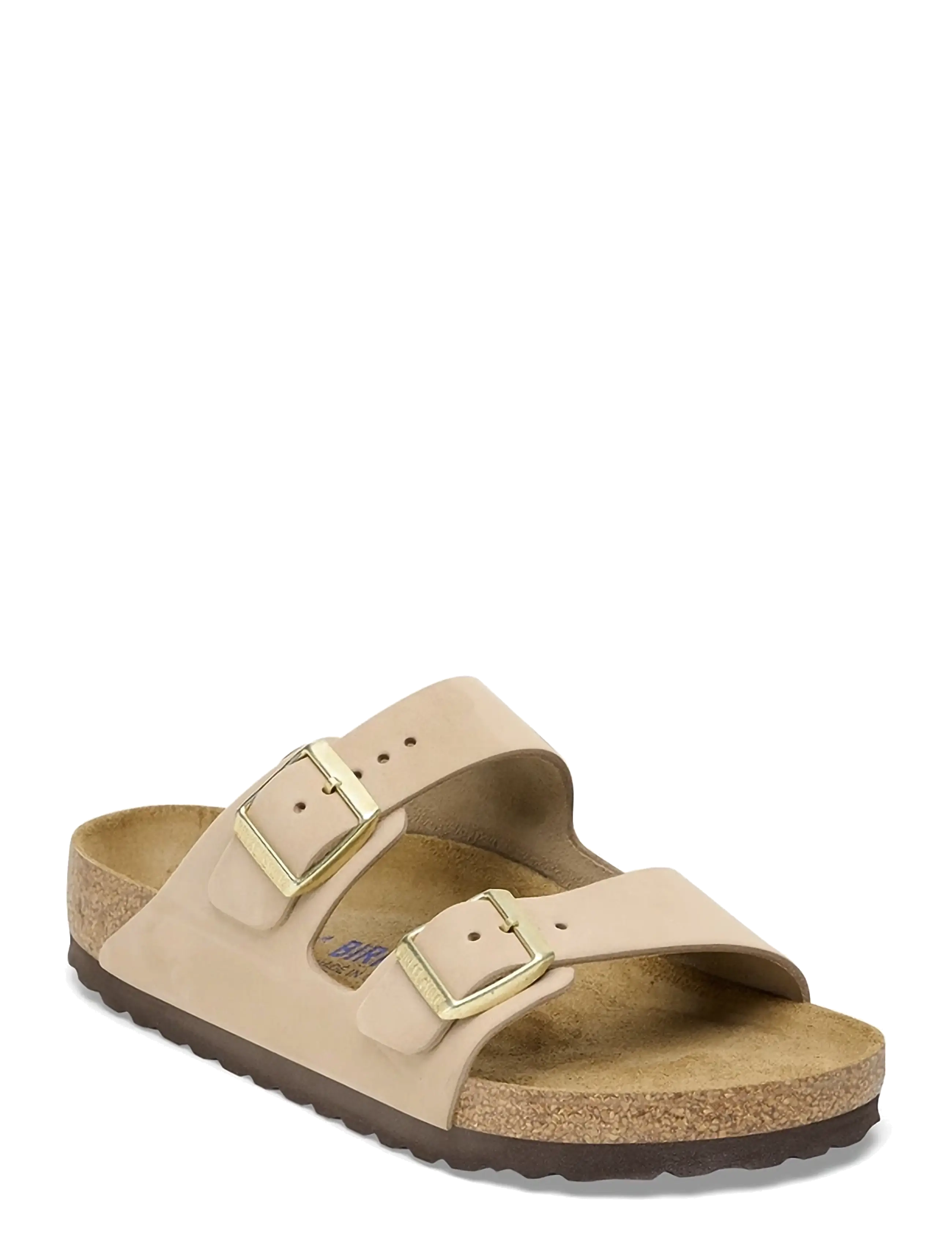 Birkenstock Arizona Sfb Lenb Sandcastle, Kvinder, To-Remssandal, Beige, Str: 36