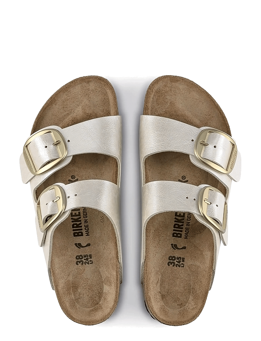 Birkenstock - Arizona Big Buckle - flache sandalen - graceful pearl white - 1