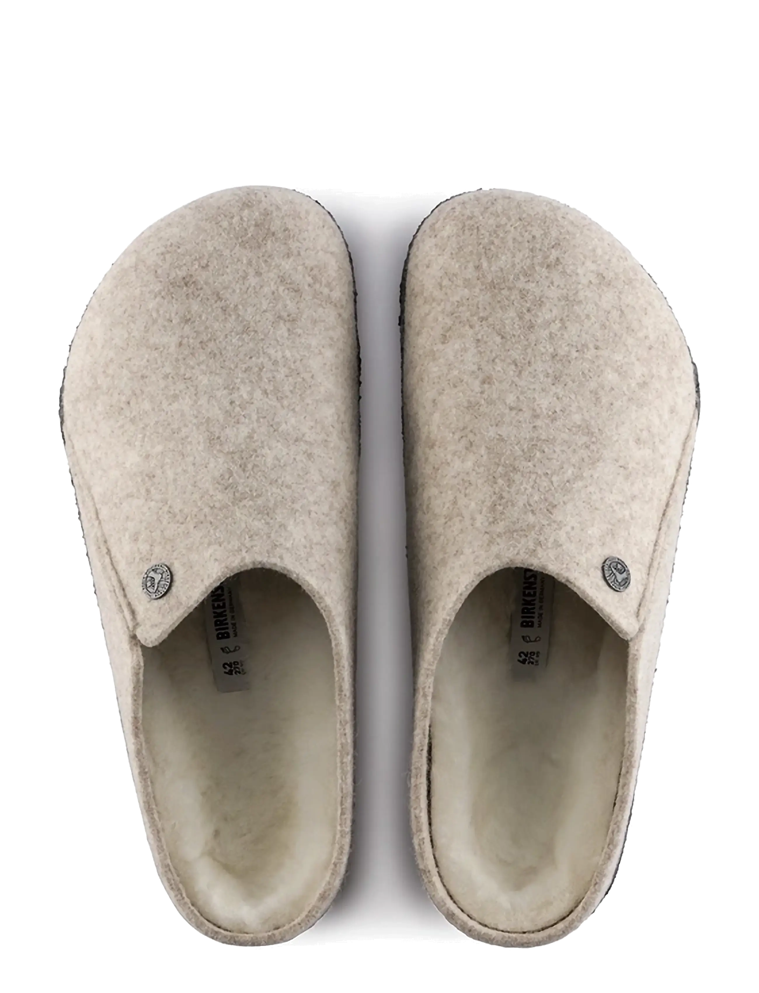 Birkenstock - Zermatt Shearling FE Eggshell LAF - hjemmesko - eggshell - 1