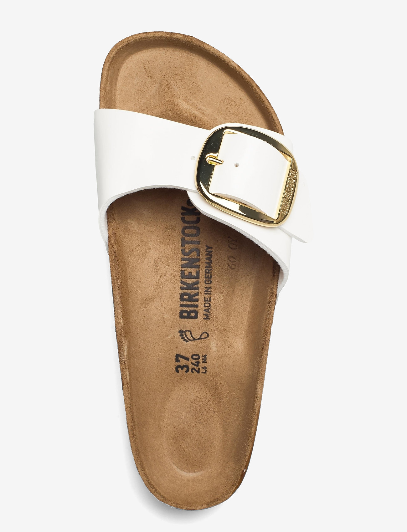 Birkenstock - Madrid Big Buckle - patent white - 3