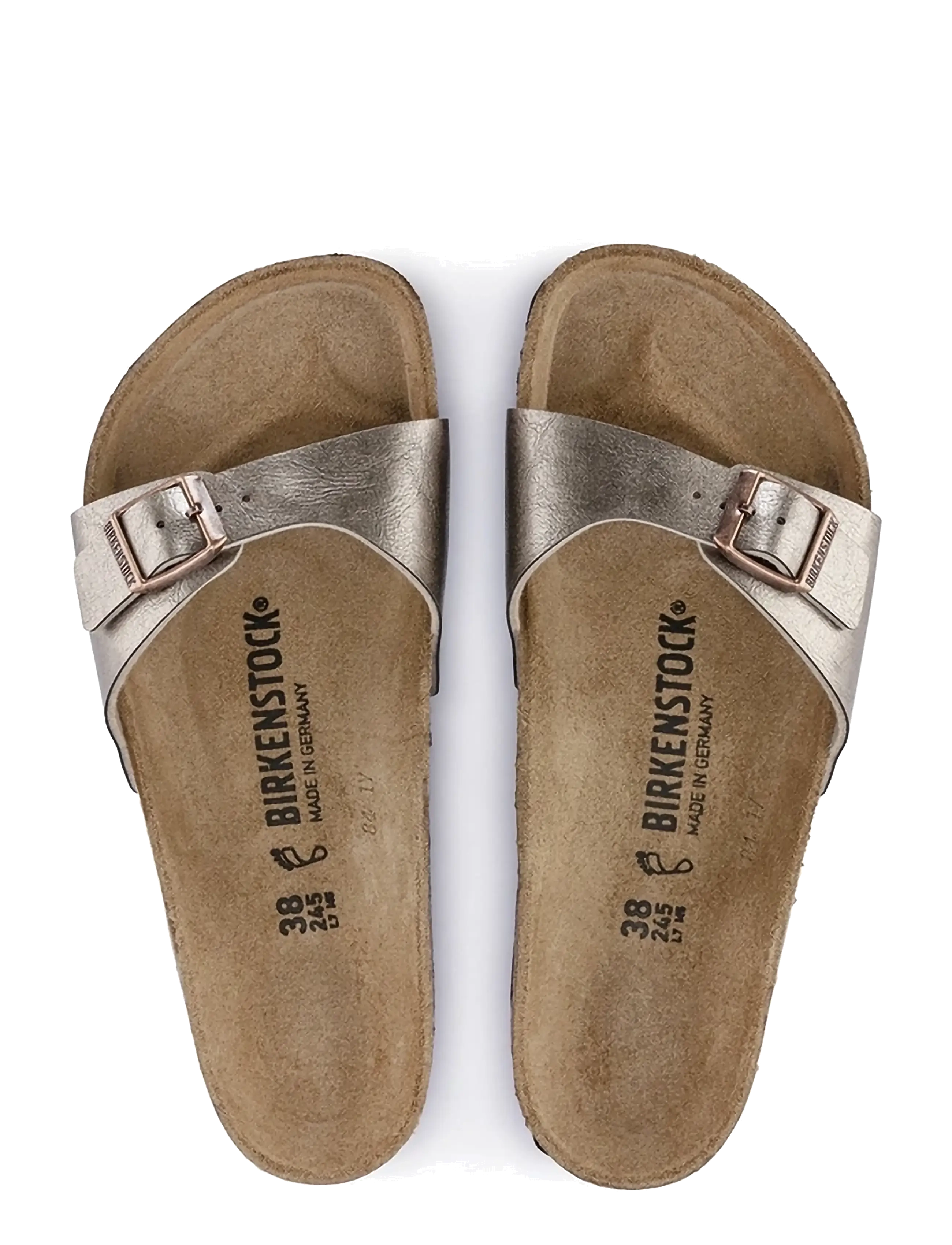 Birkenstock - Madrid BF - lygiapadės basutės - graceful taupe - 1
