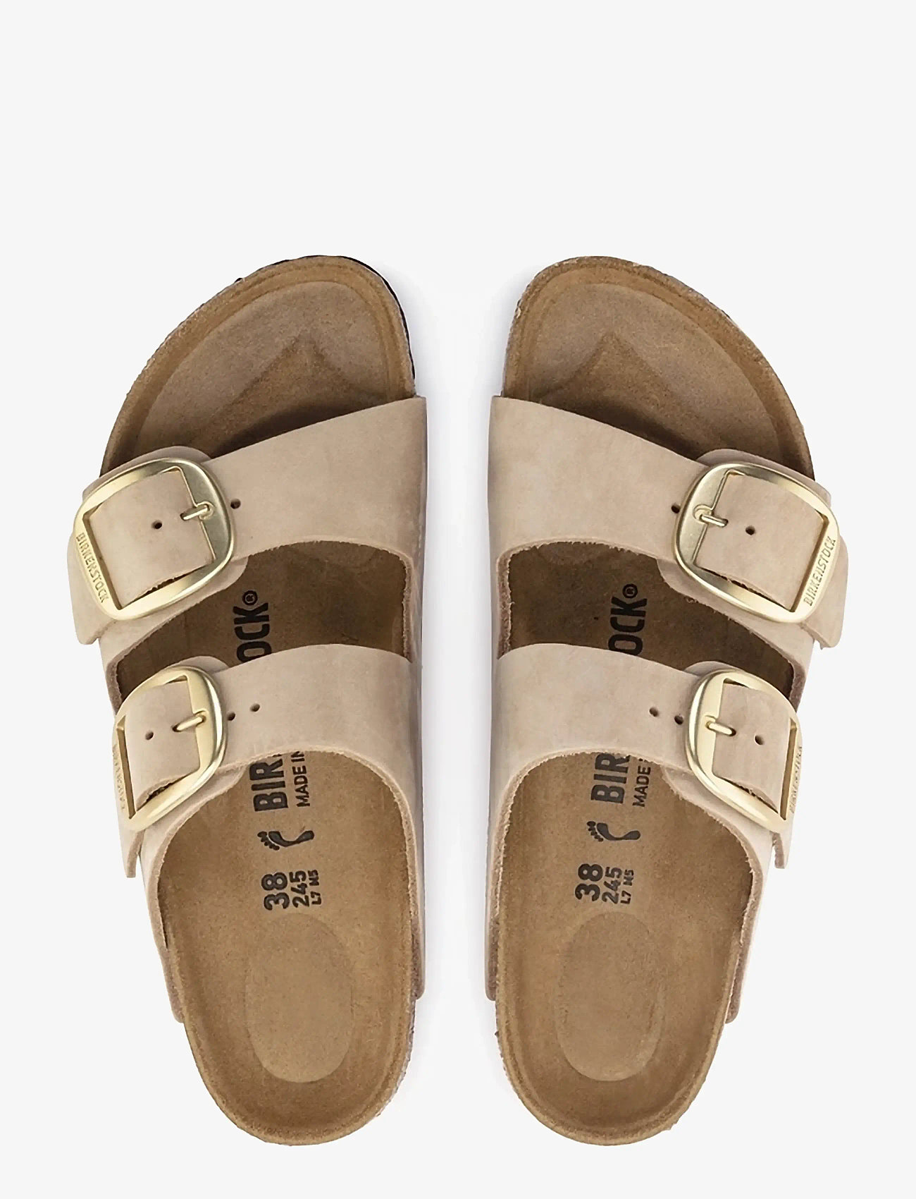 Birkenstock - Arizona Big Buckle LENB - flade sandaler - sandcastle - 1