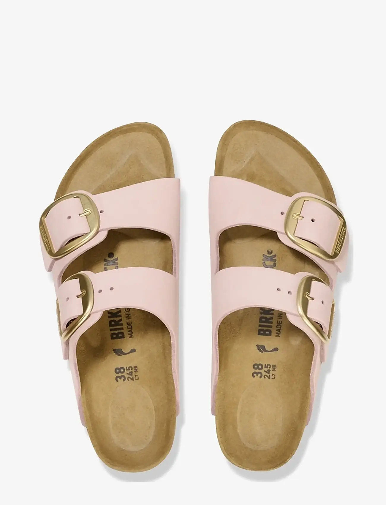 Birkenstock - Arizona Big Buckle LENB - flade sandaler - soft pink - 1