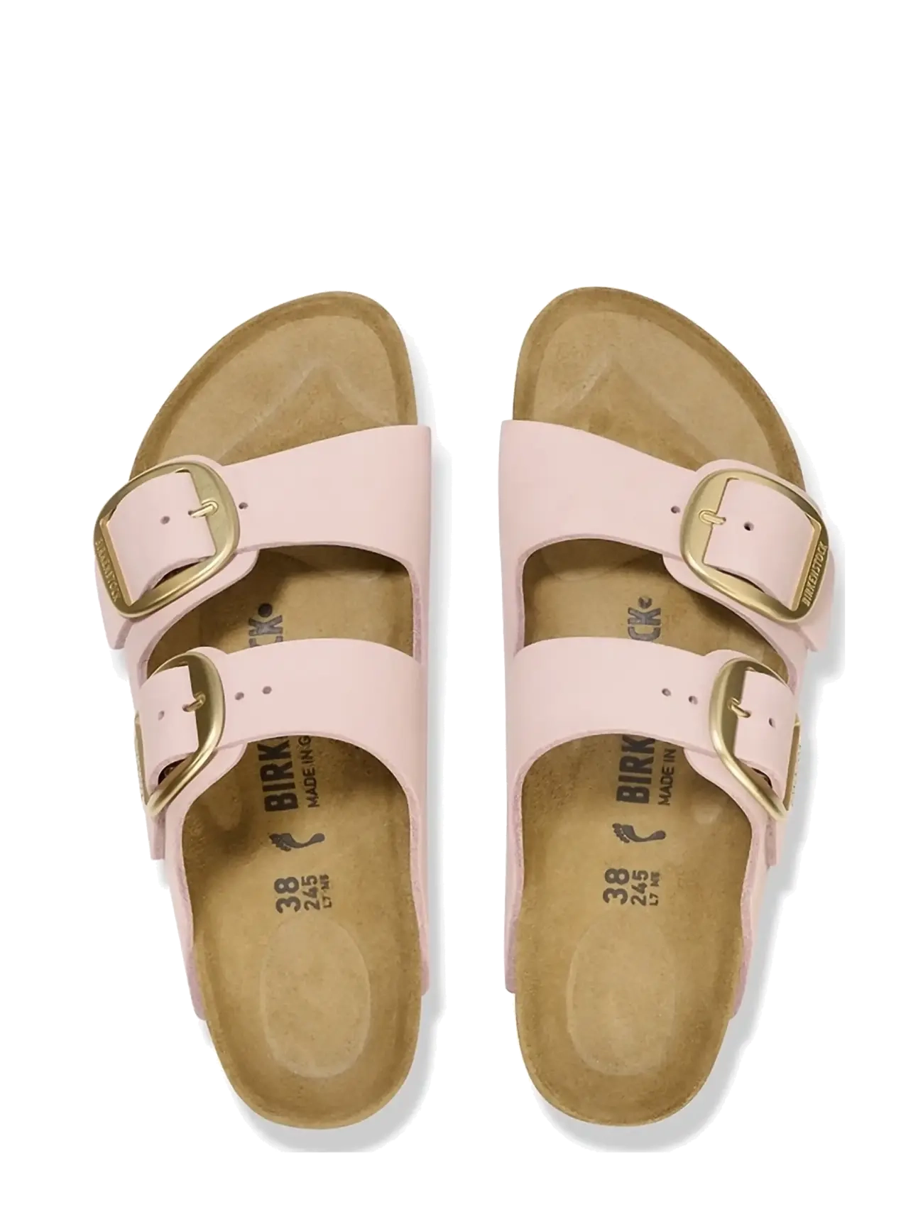 Birkenstock - Arizona Big Buckle LENB - flache sandalen - soft pink - 1