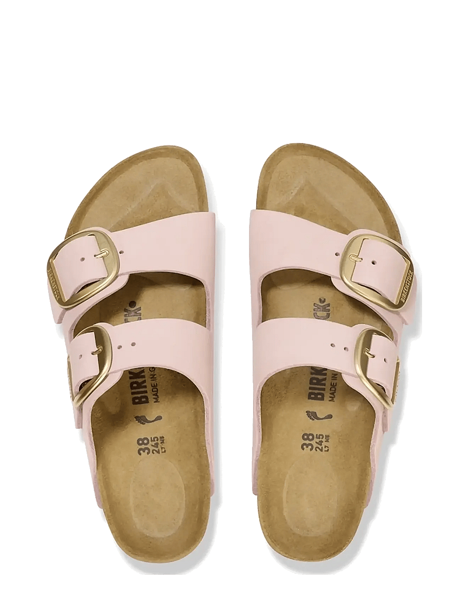 Birkenstock - Arizona Big Buckle LENB - sandales plates - soft pink - 1