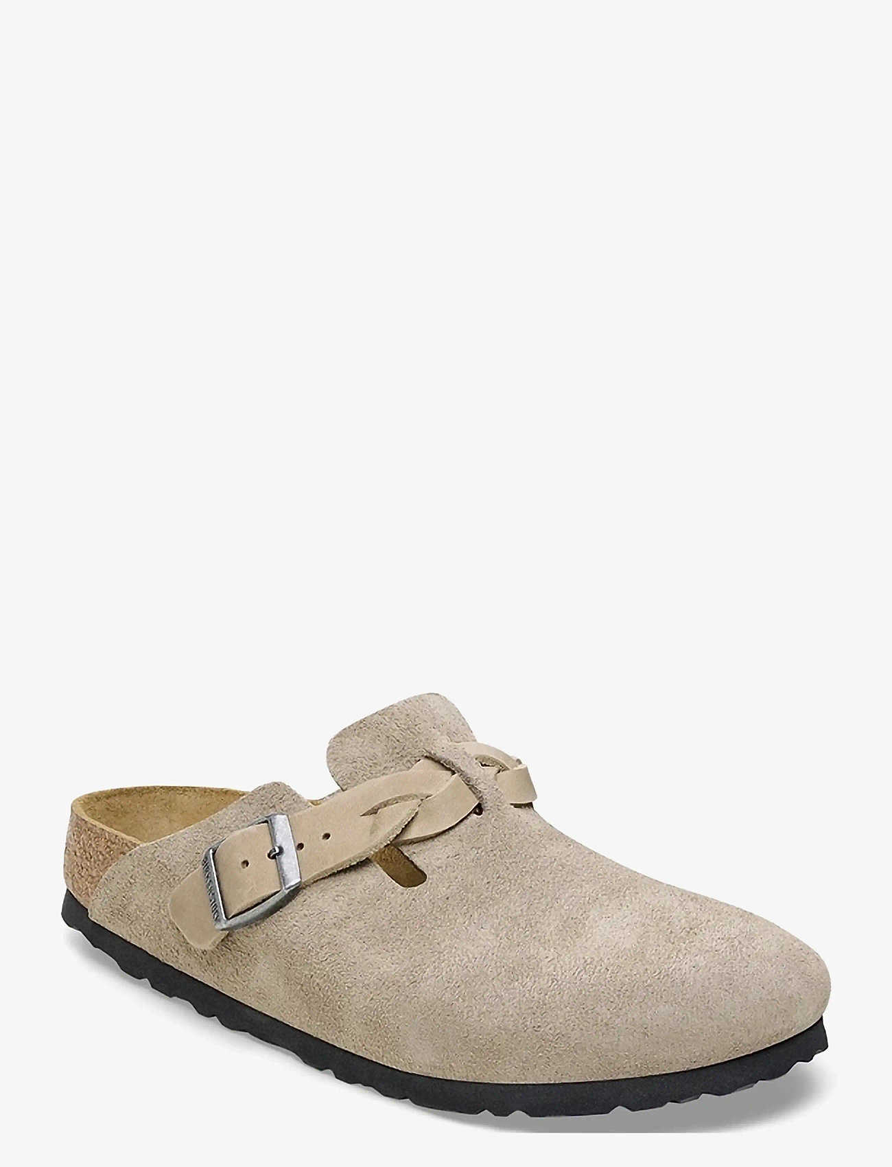Birkenstock - Boston Braided LEOI/LEVE Taupe - flat mules - taupe - 0