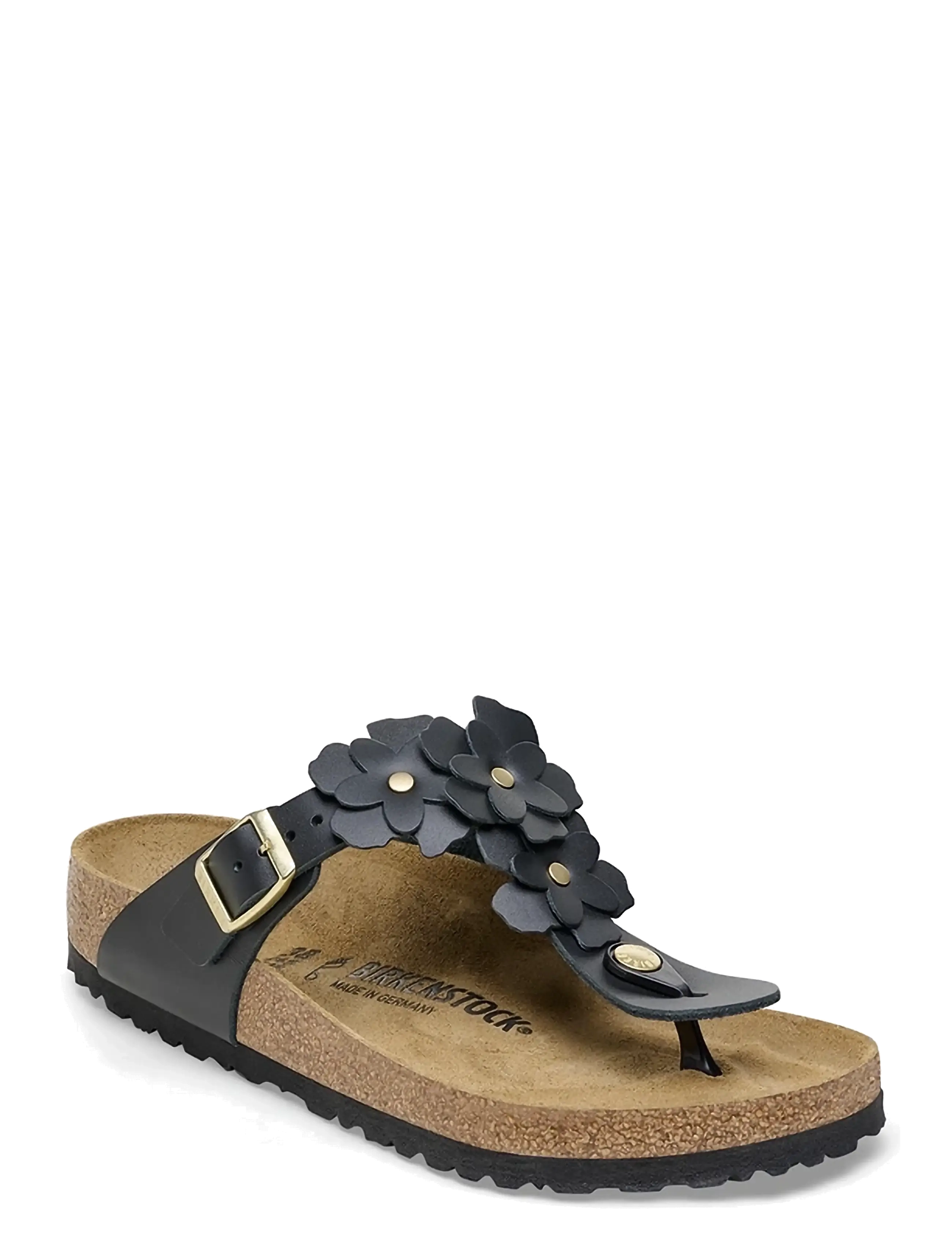 Birkenstock Gizeh Flowers, Kvinder, Blomster Tårem Sandal, Sort, Str: 36