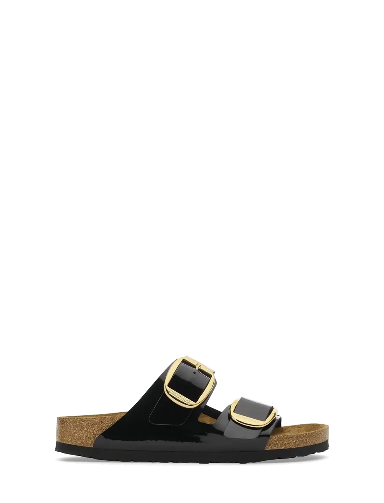 Birkenstock - Arizona Big Buckle BF - kontsata sandaalid - patent black/gold - 2