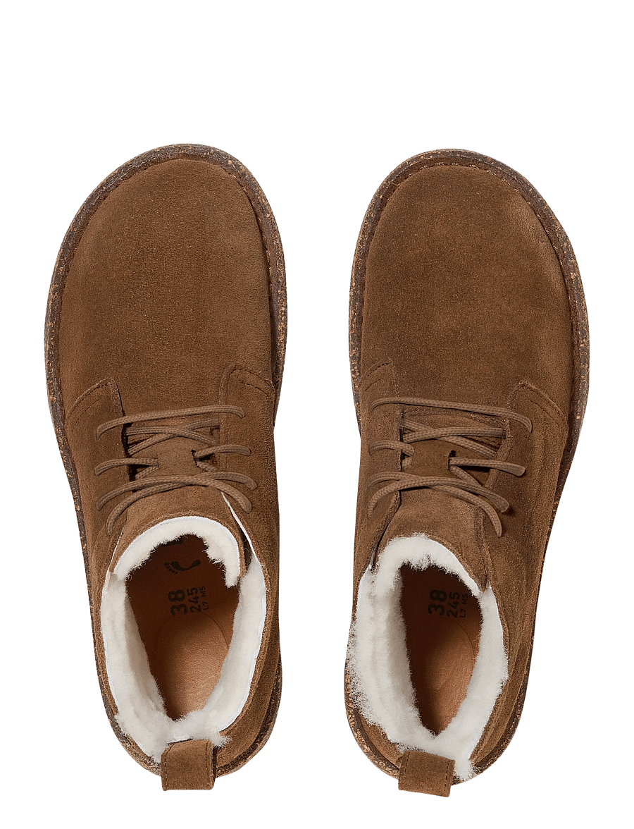 Birkenstock - Uppsala Mid Shearling LEVE - geschnürte stiefel - dark tea - 1
