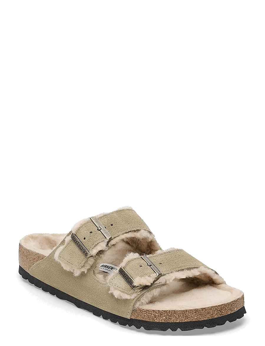 Birkenstock - Arizona Shearling LEVE Taupe LAF - taupe - 0