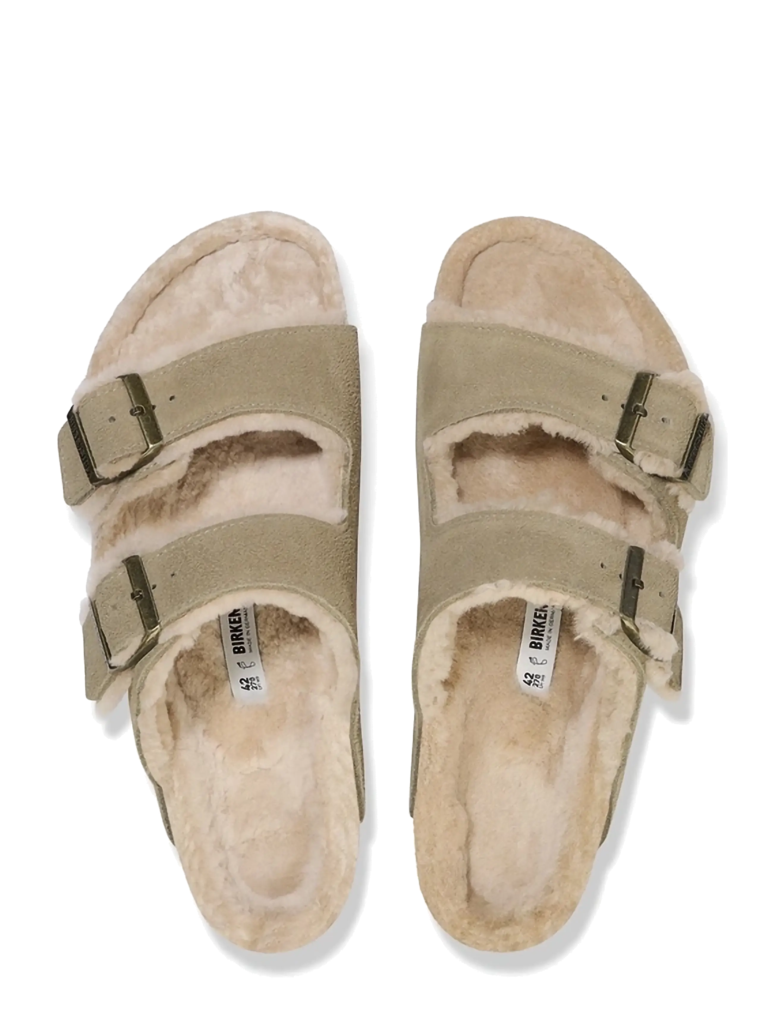 Birkenstock - Arizona Shearling LEVE Taupe LAF - taupe - 1