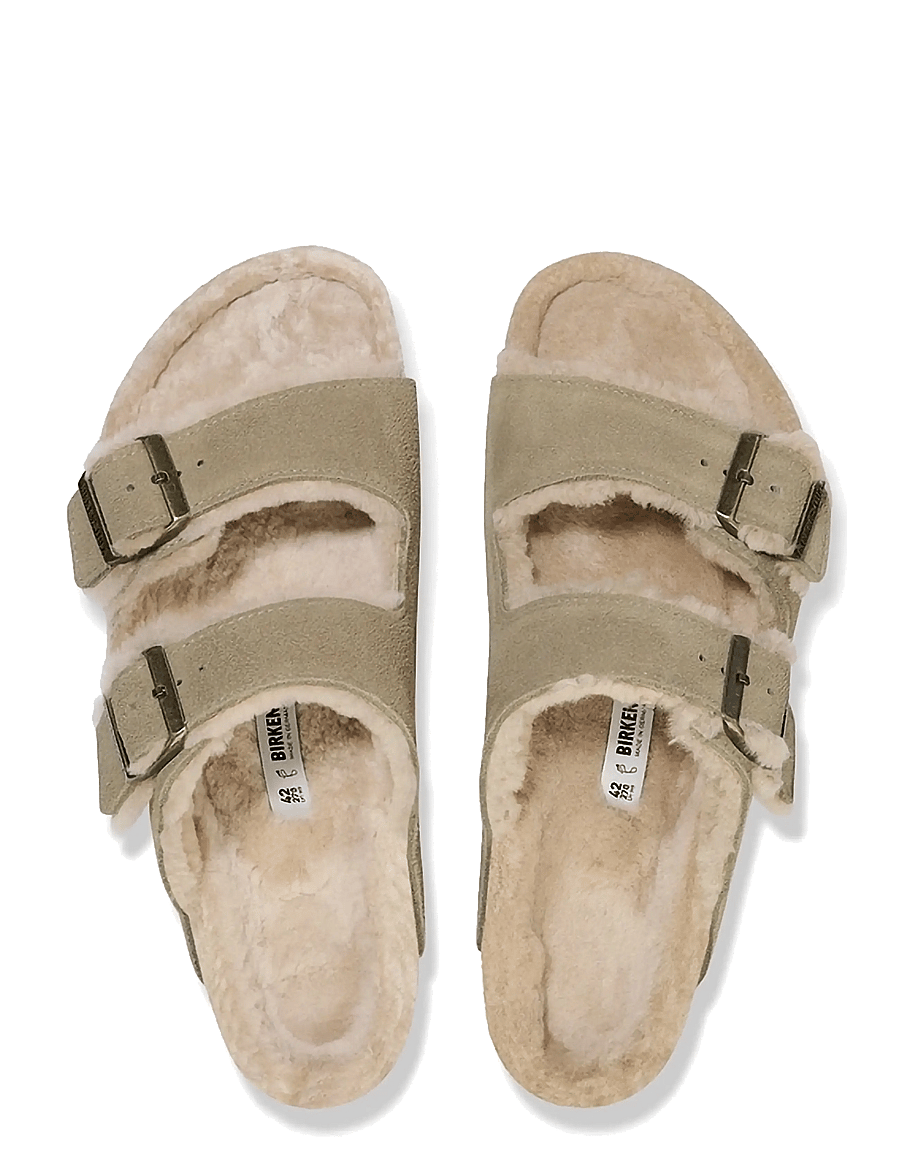 Birkenstock - Arizona Shearling LEVE Taupe LAF - taupe - 1