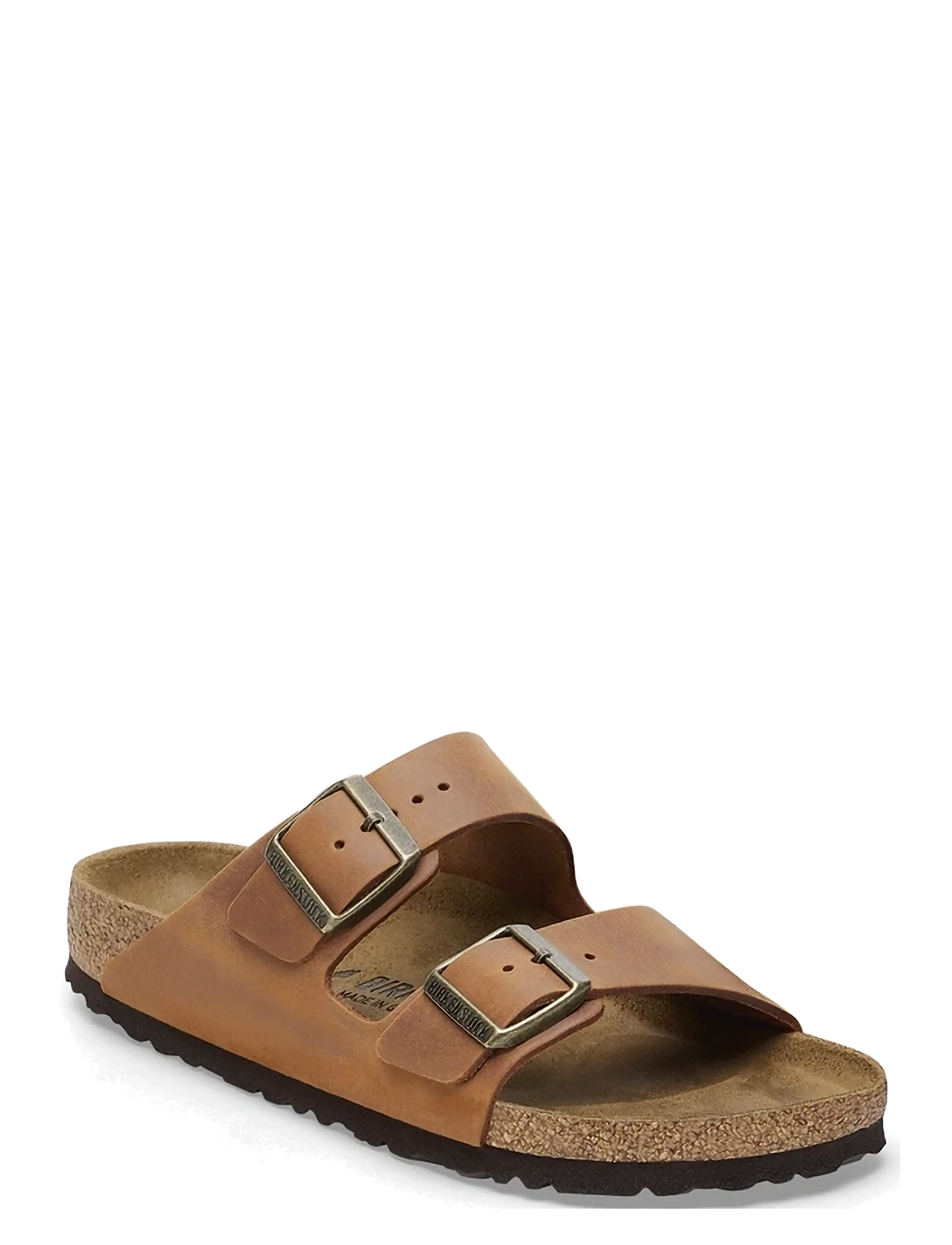Birkenstock Arizona Leoi Cognac, 42, Brown, Sandaler > Flade Sandals, Dame