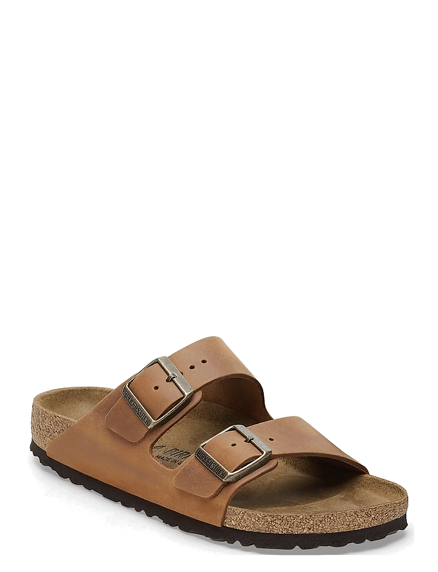 Birkenstock - Arizona LEOI Cognac - platta sandaler - cognac - 0