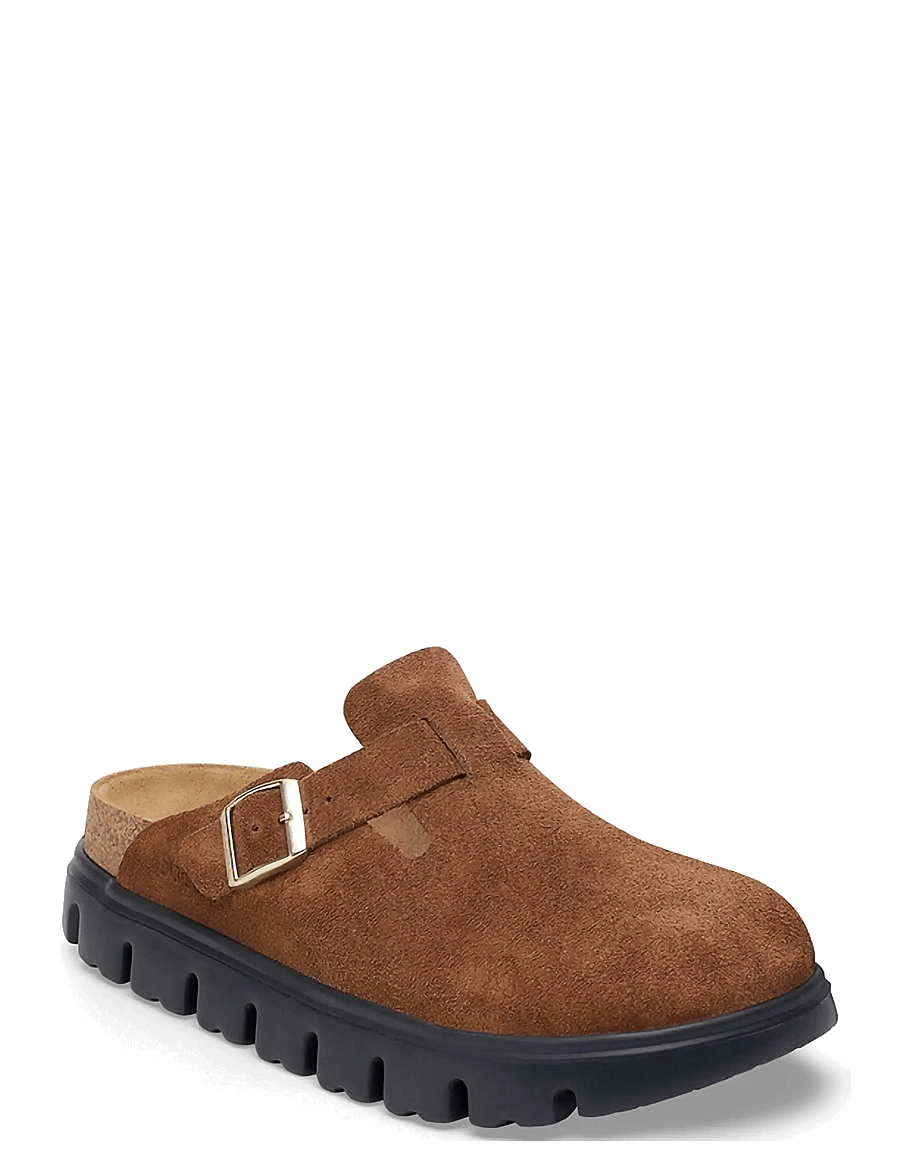 Birkenstock - Boston Chunky LEVE Dark Tea/Black - flade mules - dark tea/black - 0