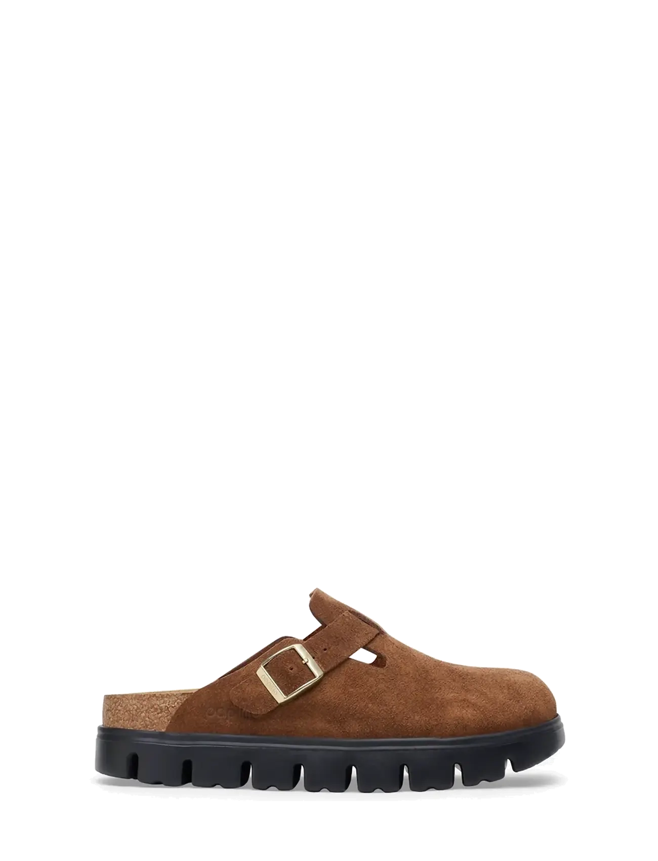 Birkenstock - Boston Chunky LEVE Dark Tea/Black - flade mules - dark tea/black - 2