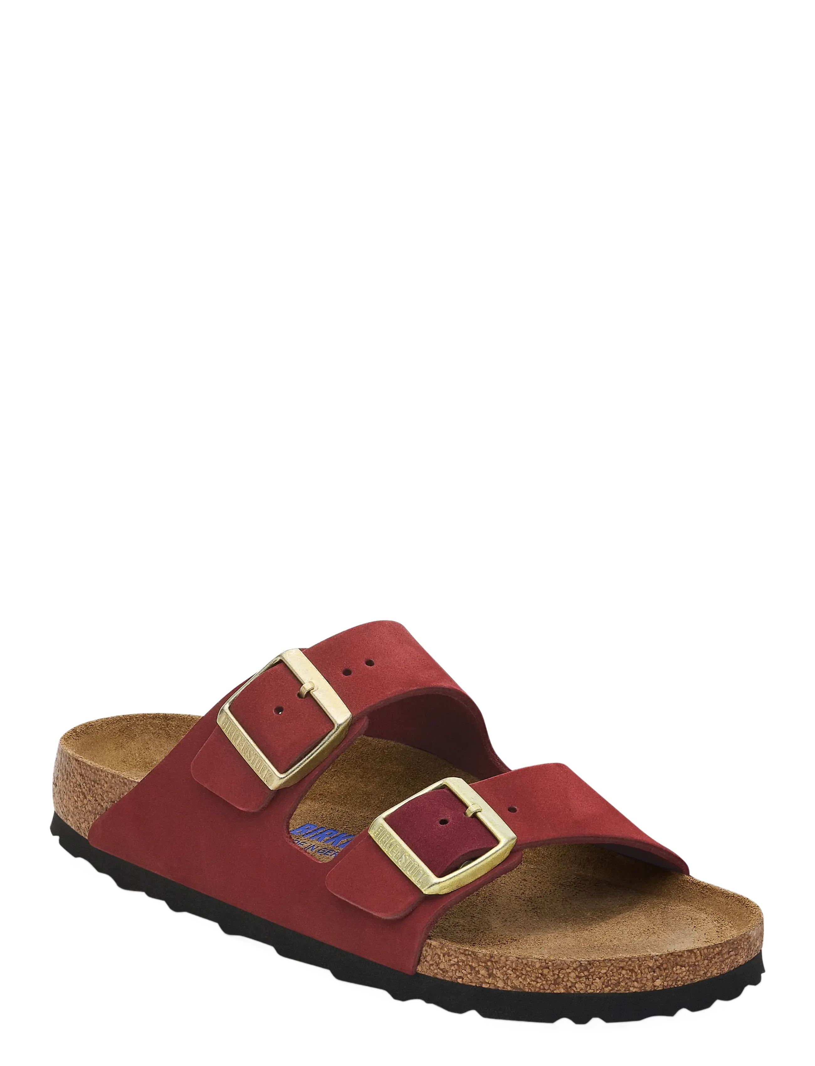 Birkenstock Arizona Sfb Lenb Zinfandel, 38, Burgundy, Sandaler > Flade Sandals, Dame