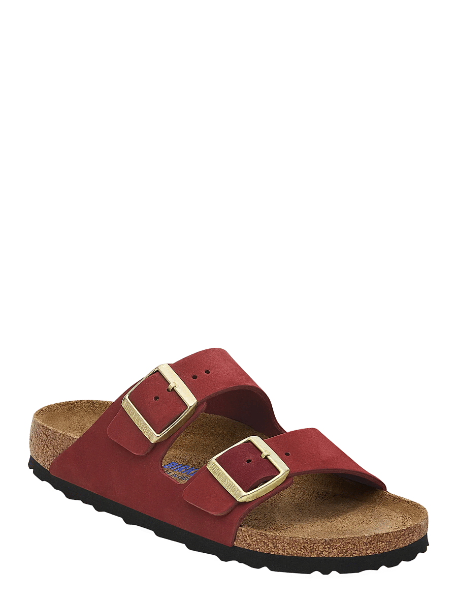 Birkenstock - Arizona SFB LENB Zinfandel - flat sandals - zinfandel - 0