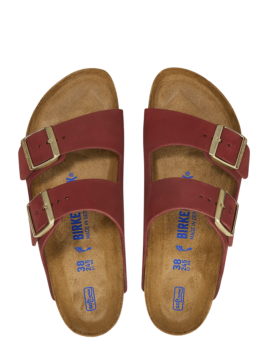 Birkenstock - Arizona SFB LENB Zinfandel - flat sandals - zinfandel - 1