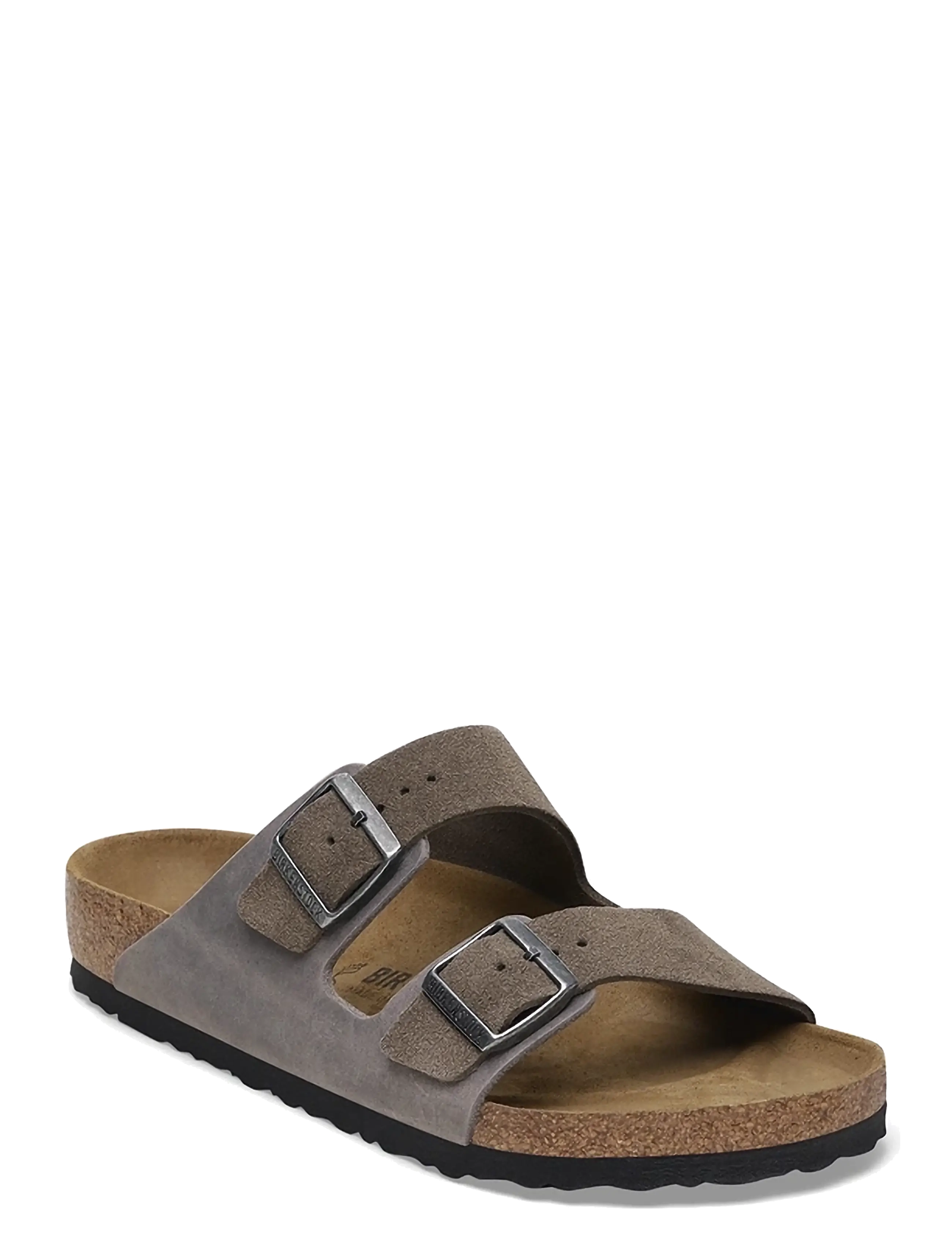 Birkenstock Arizona Leve/Leoi Concrete Gray, Mænd, Arizona Sandaler, Sort, Str: 41