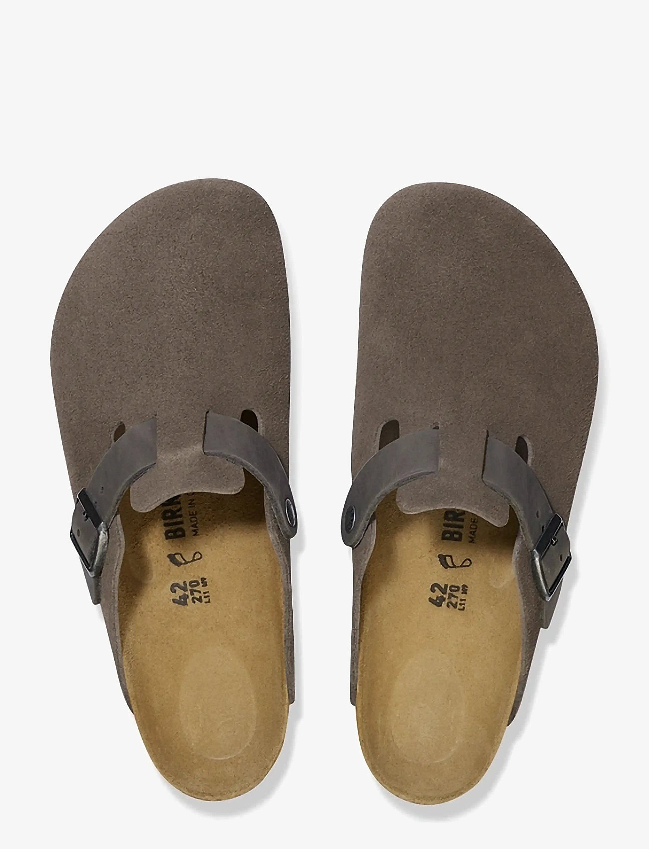Birkenstock - Boston LEVE/LEOI Concrete Gray - mules & clogs - concrete gray - 1