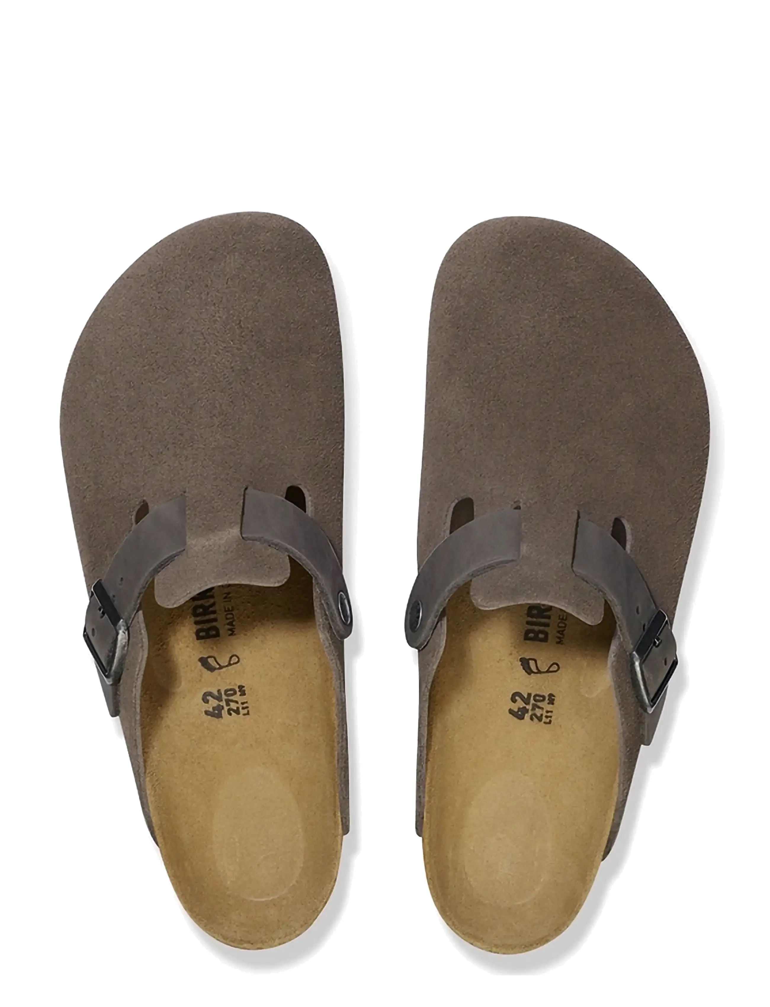 Birkenstock - Boston LEVE/LEOI Concrete Gray - mules & clogs - concrete gray - 1