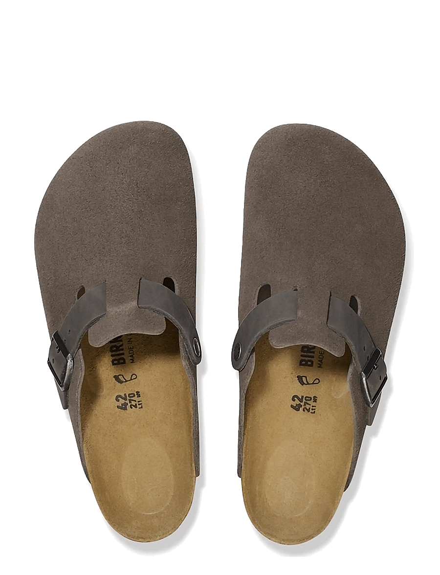 Birkenstock - Boston LEVE/LEOI - mules & clogs - concrete gray - 1