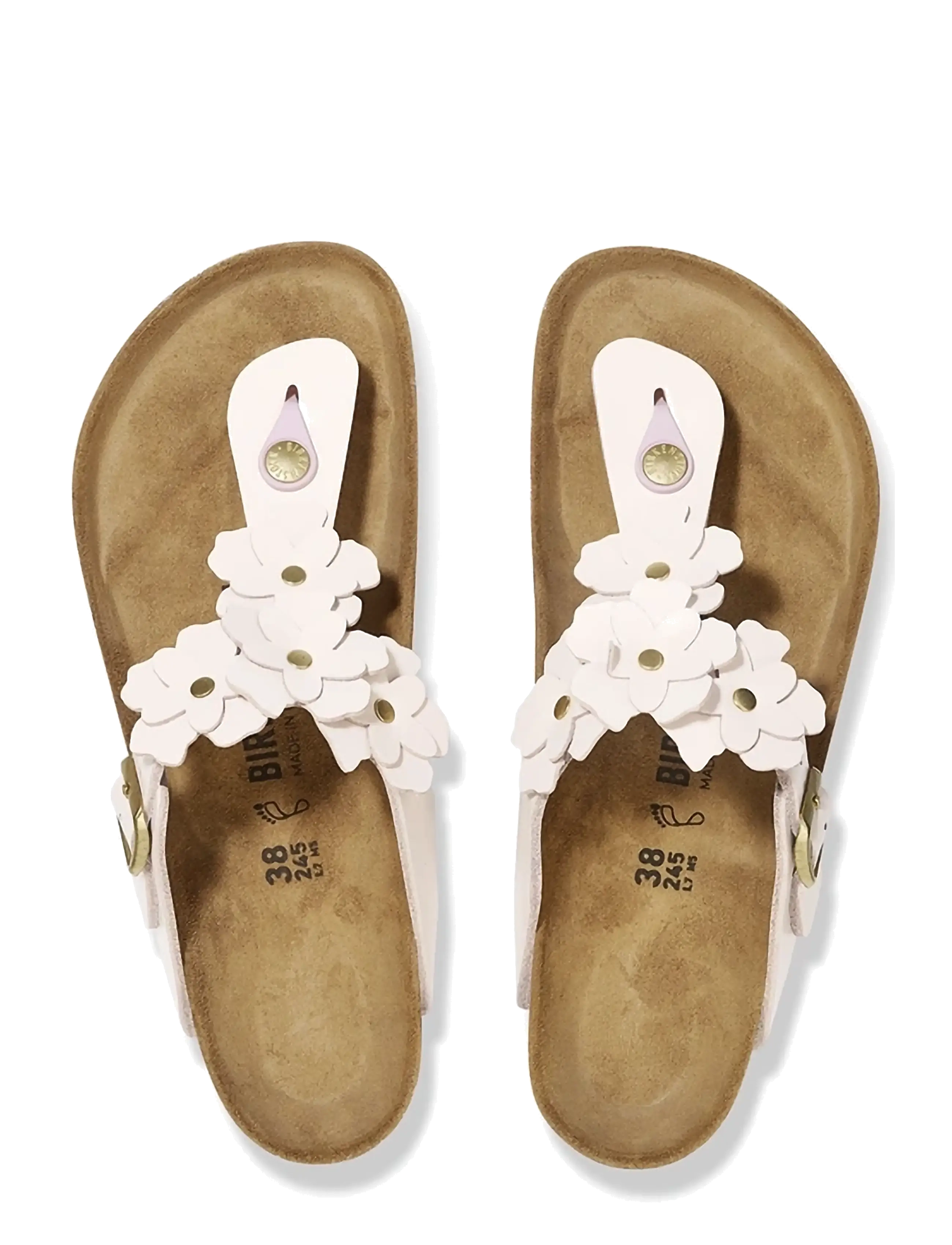 Birkenstock - Gizeh Flowers LE - flache sandalen - light rose - 1