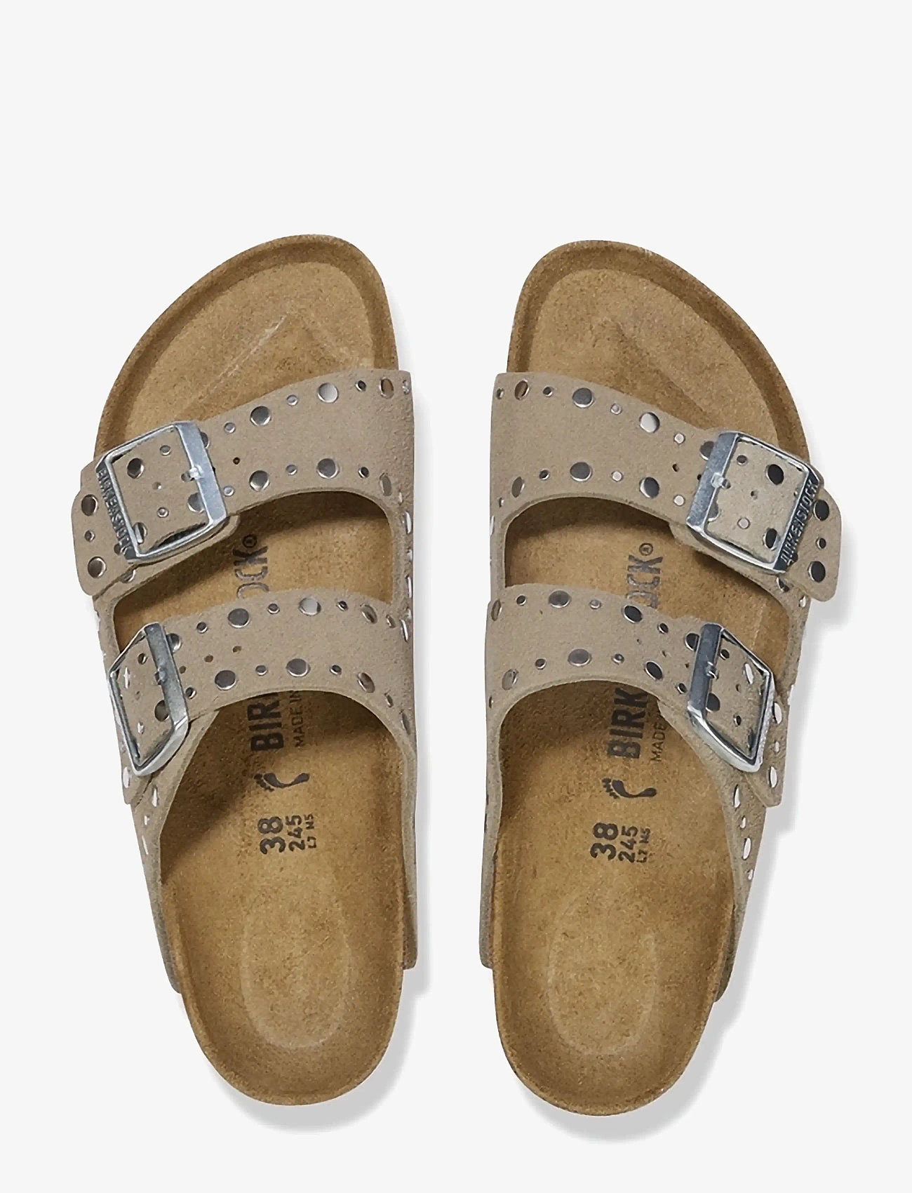Birkenstock - Arizona Rivet LEVE Taupe - kontsata sandaalid - taupe - 1