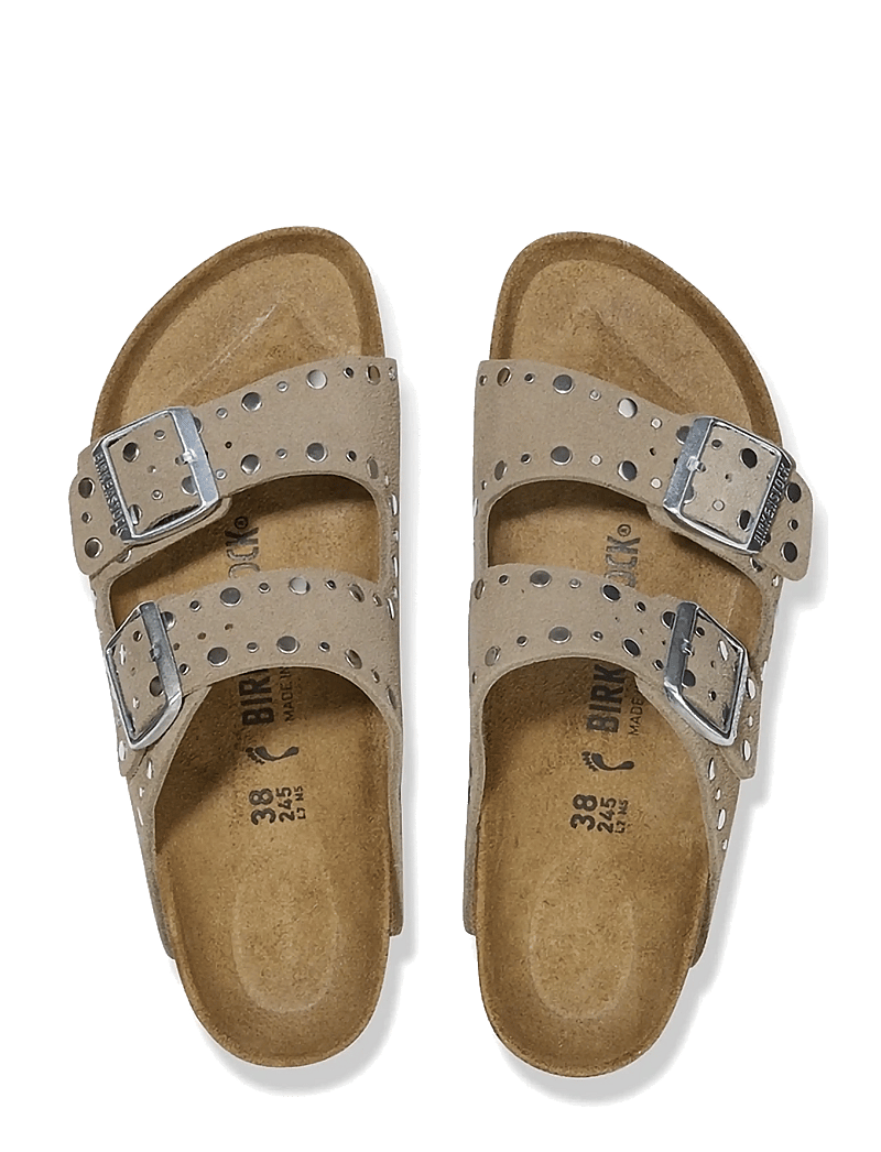 Birkenstock - Arizona Rivet LEVE Taupe - flade sandaler - taupe - 1
