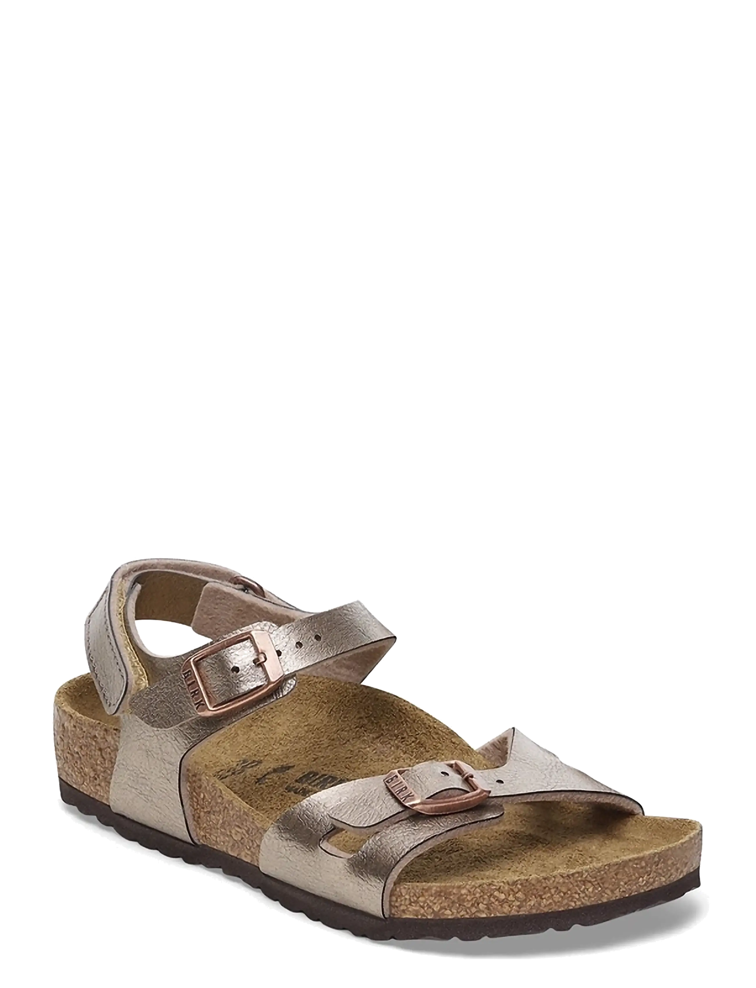 Birkenstock Rio AS Kids BF - Hjemmesko - GRACEFUL TAUPE / silver