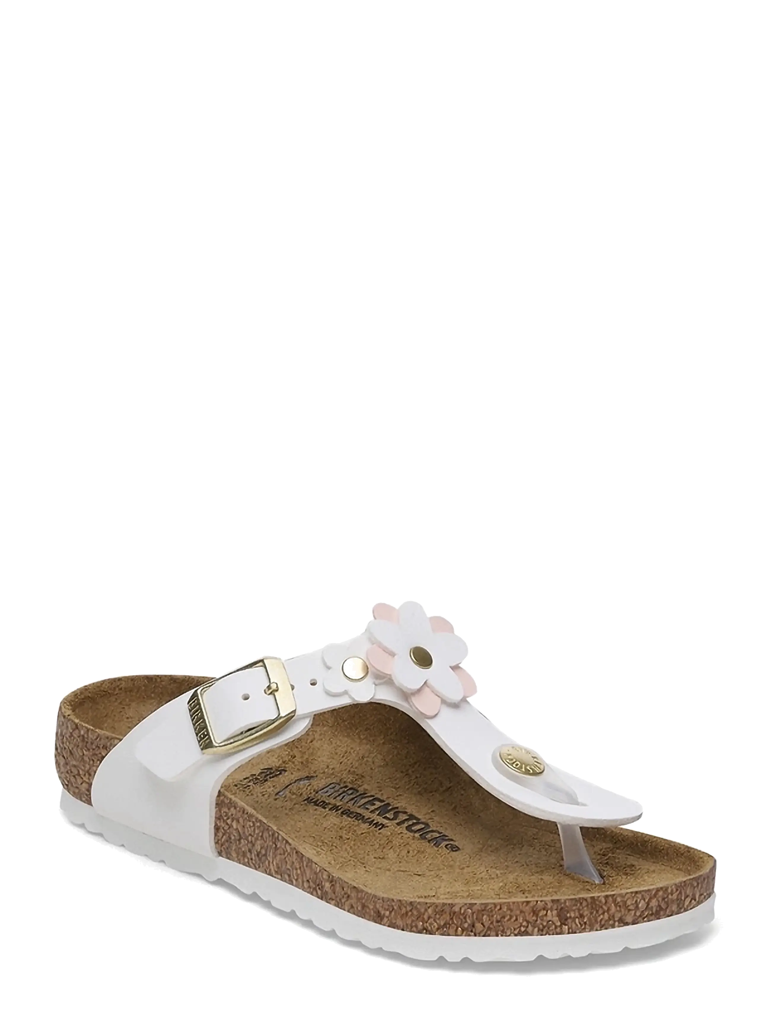 Birkenstock Gizeh Kids Flowers BF - Hjemmesko - WHITE / white