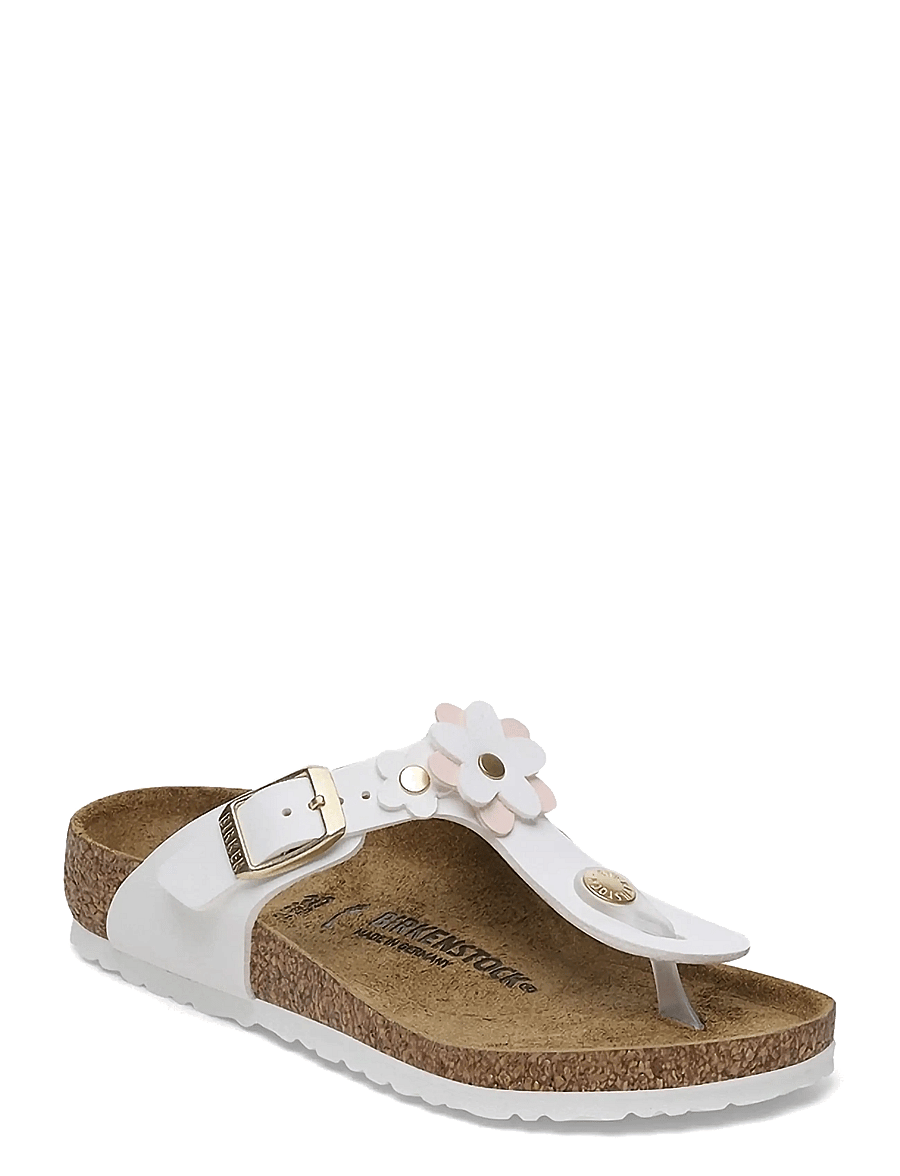 Birkenstock - Gizeh Kids Flowers BF - hausschuhe - white - 0