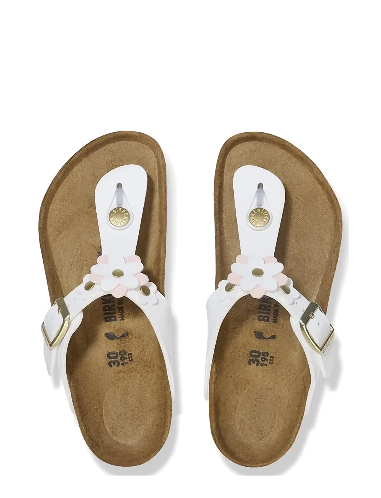 Birkenstock - Gizeh Kids Flowers BF - sussid - white - 1