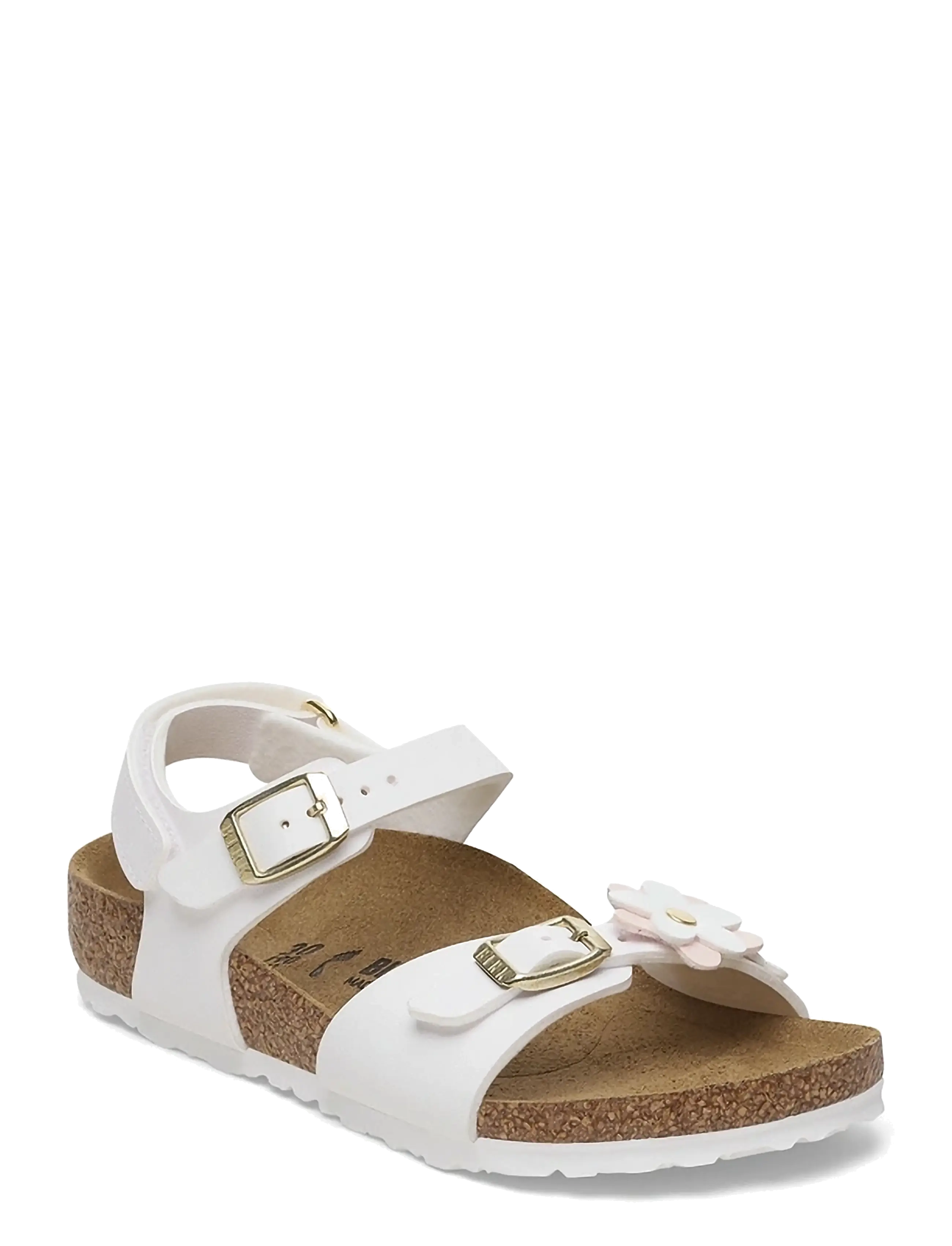 Birkenstock Rio AS Kids Flowers BF - Tossut - WHITE / white