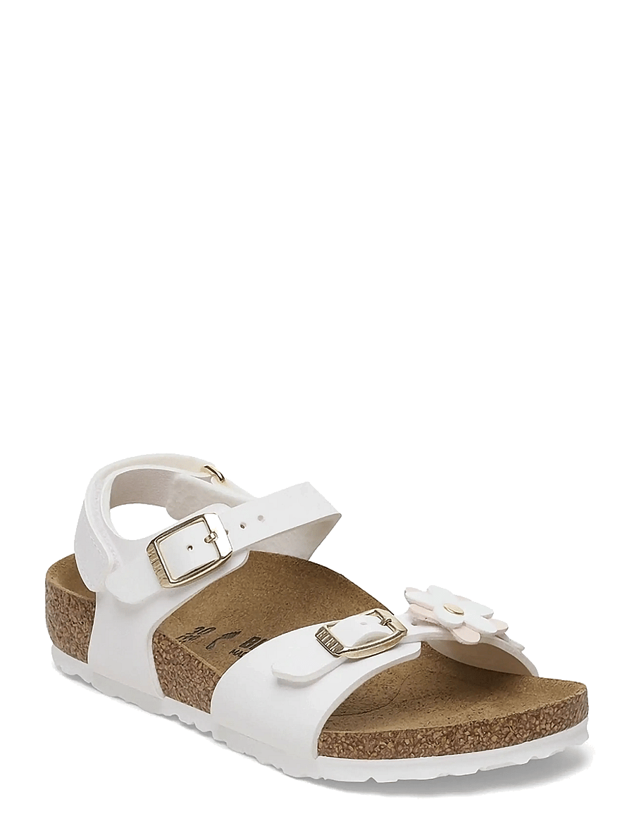 Birkenstock - Rio AS Kids Flowers BF - hausschuhe - white - 0