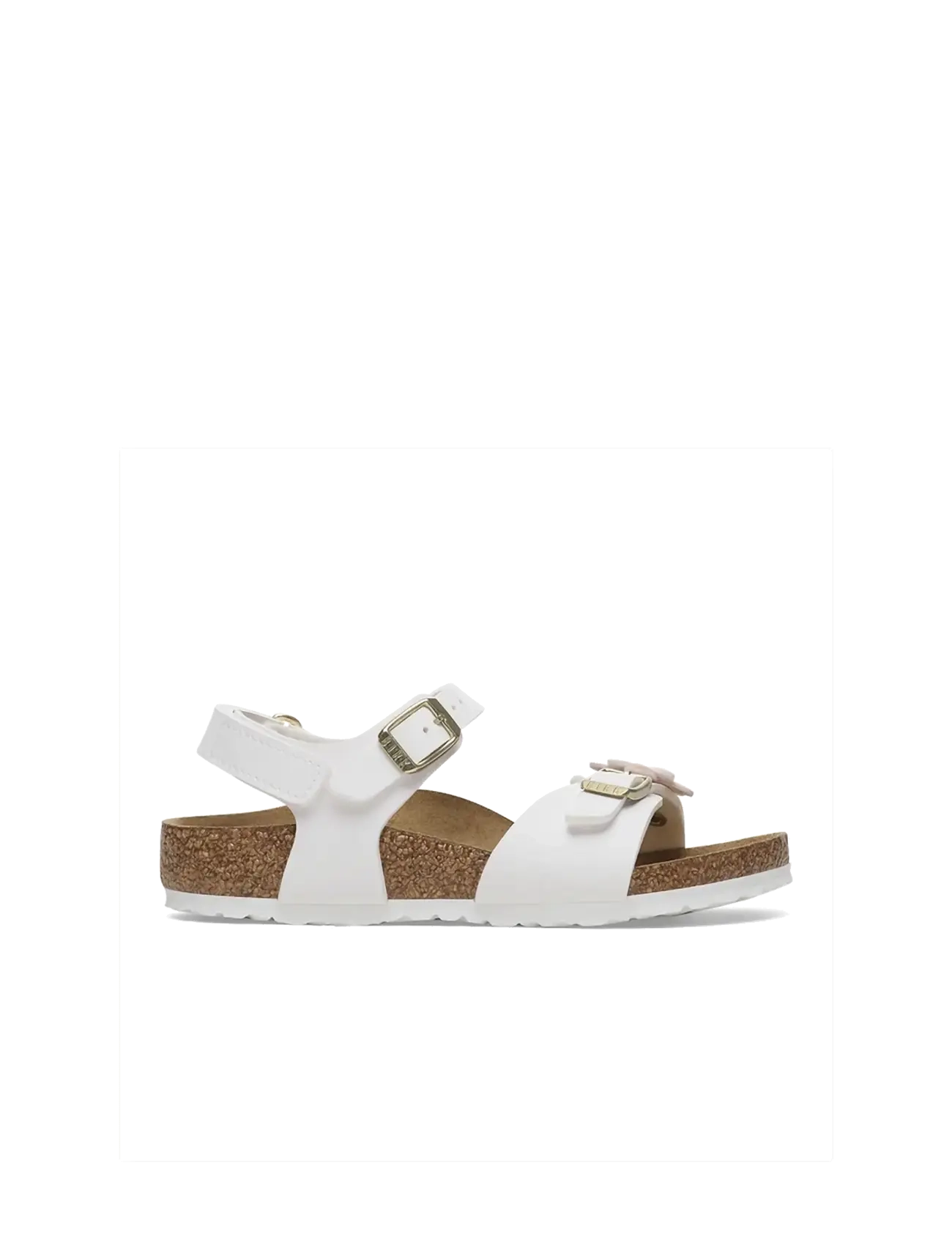 Birkenstock - Rio AS Kids Flowers BF - hjemmesko - white - 2