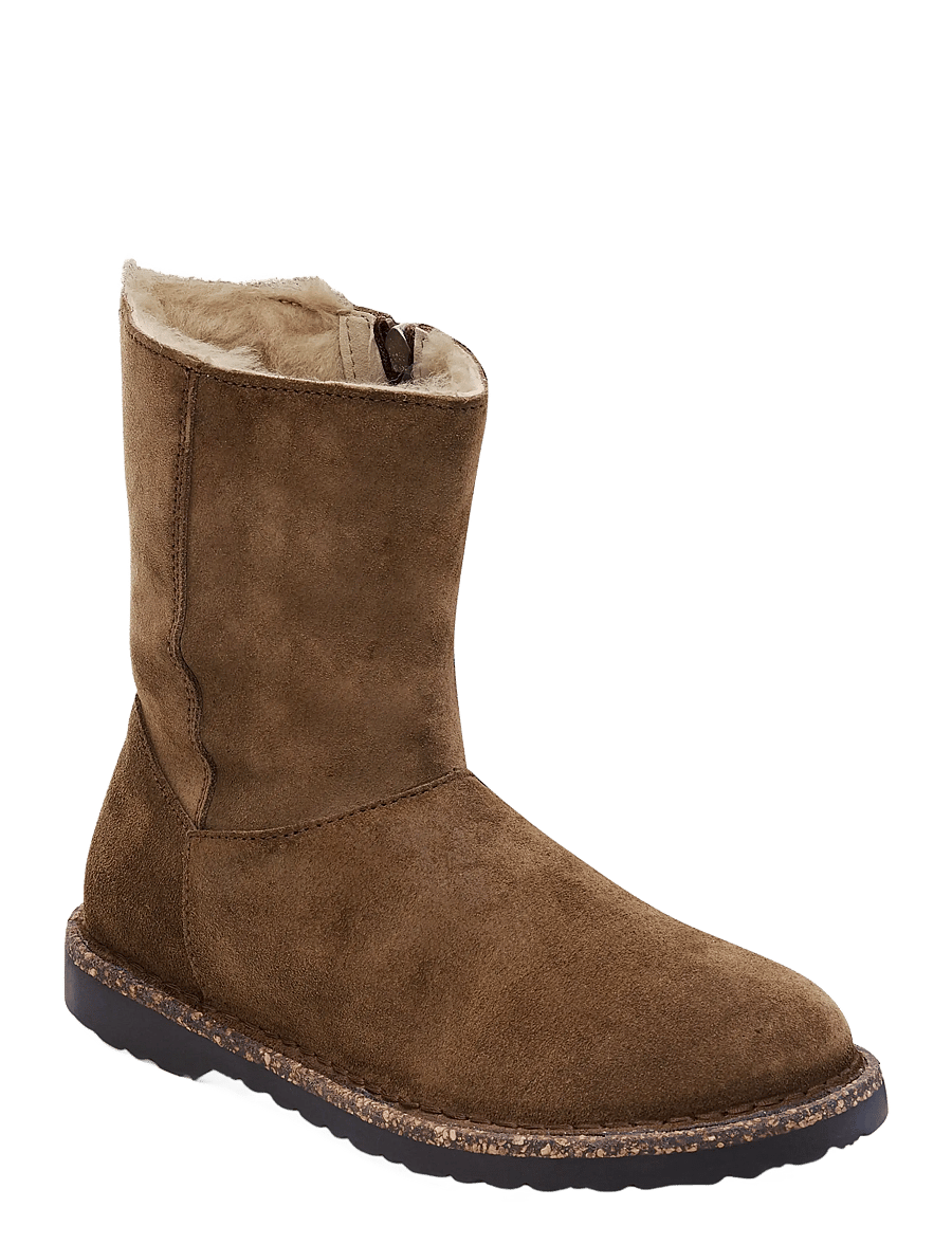 Birkenstock - Uppsala Zip Shearling LEVE Dark Tea - madalad poolsaapad - dark tea - 0