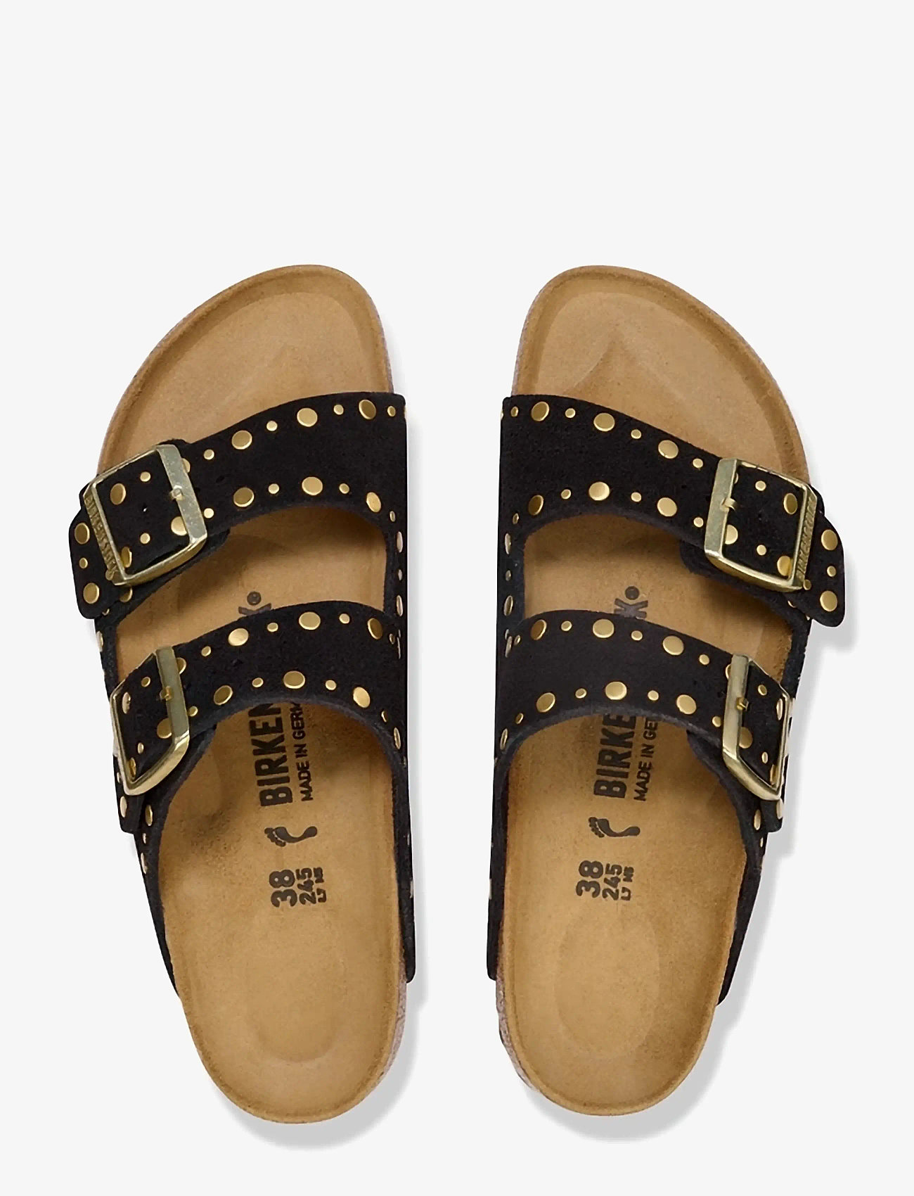 Birkenstock - Arizona Rivet LEVE Black - flade sandaler - black - 1