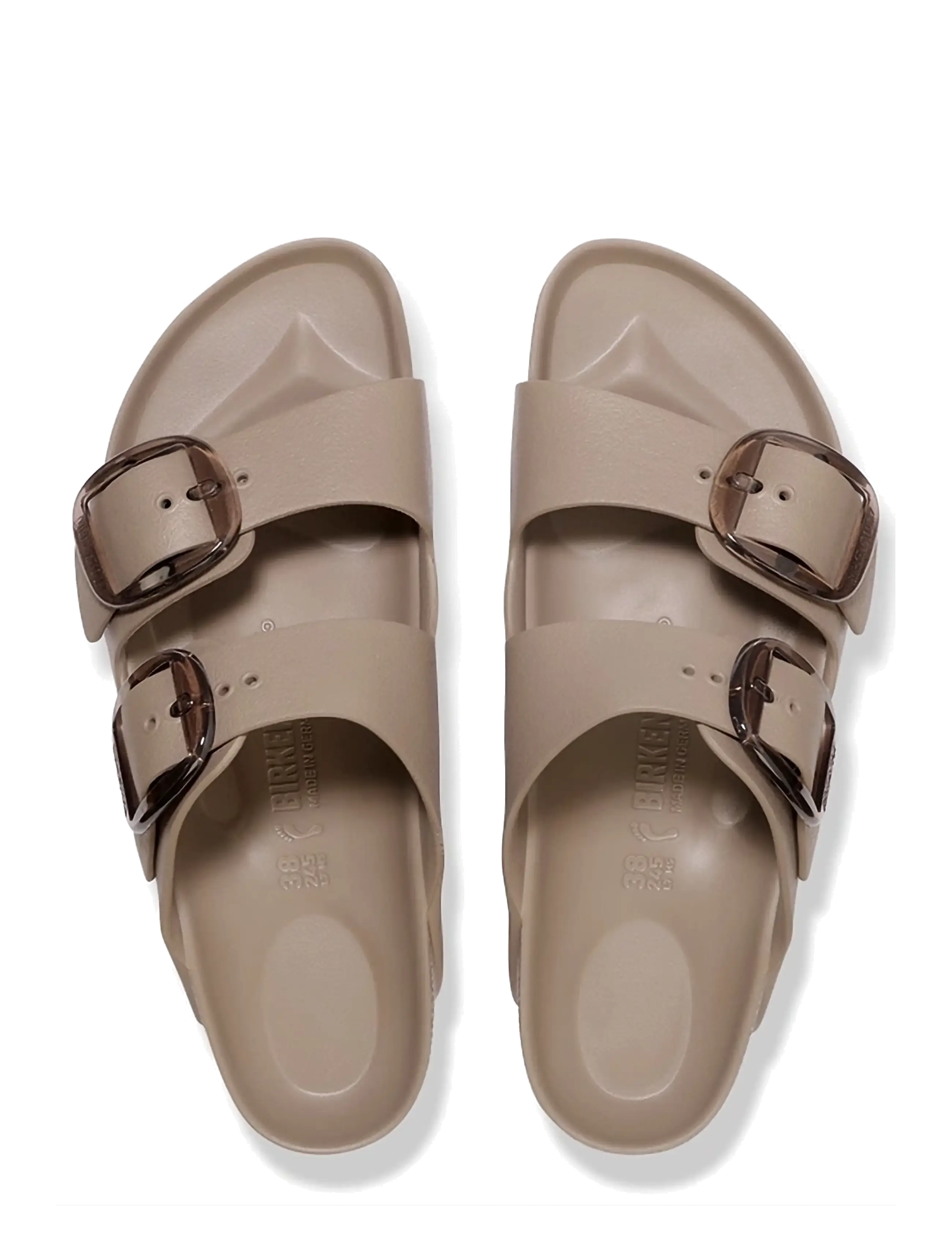Birkenstock - Arizona Big Buckle EVA - flade sandaler - gray taupe - 1