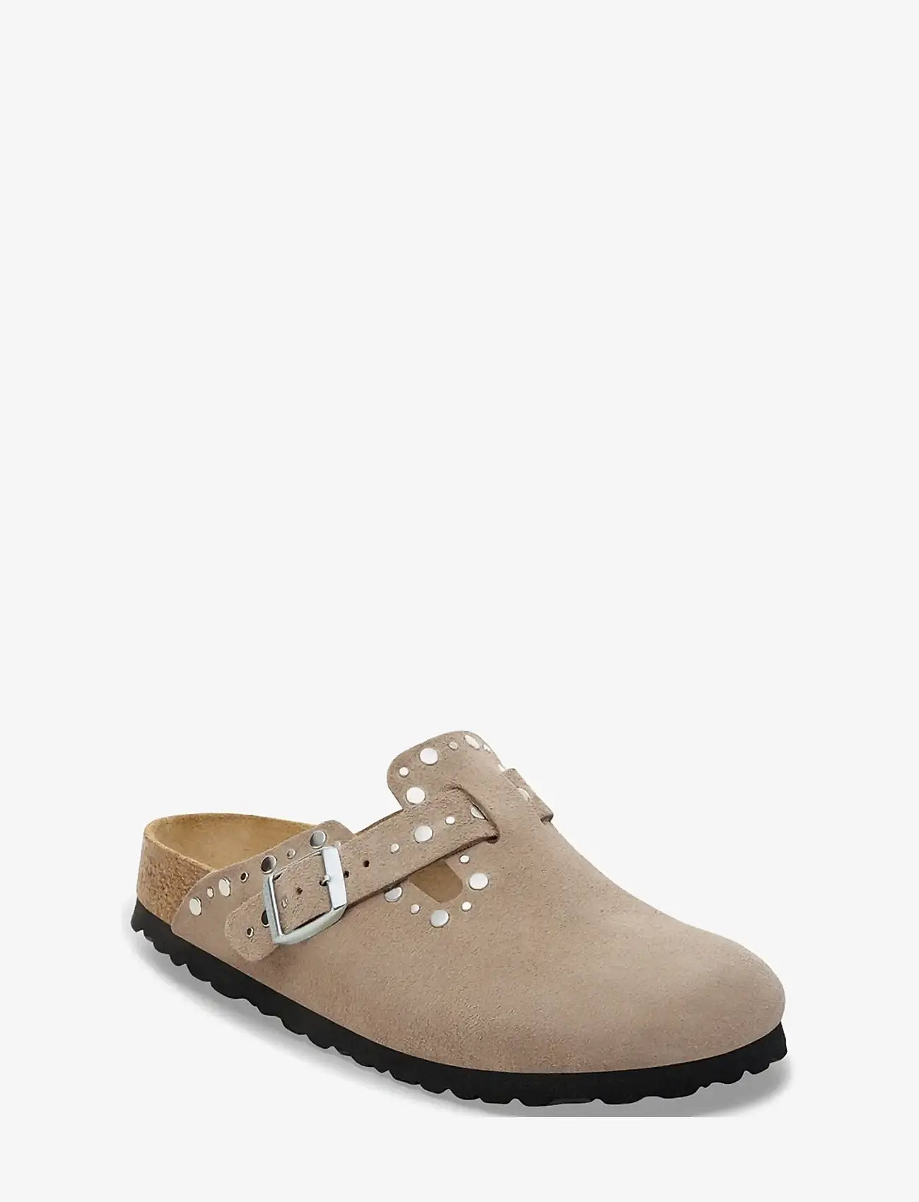 Birkenstock - Boston Rivet LEVE - platta mules - taupe - 0