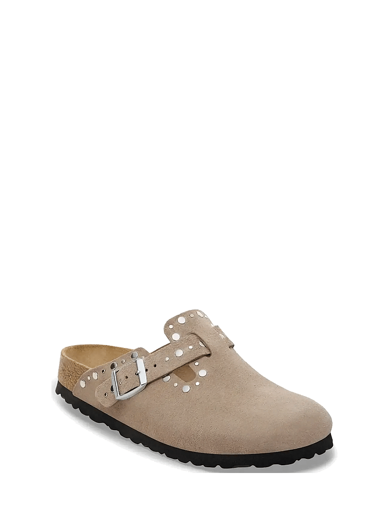 Birkenstock - Boston Rivet LEVE Taupe - flache pantoletten - taupe - 0