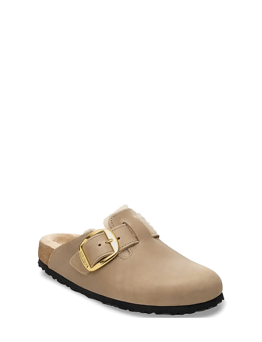 Birkenstock - Boston BB Shearling LEOI Tabacco Br LAF - flade mules - tabacco brown - 0