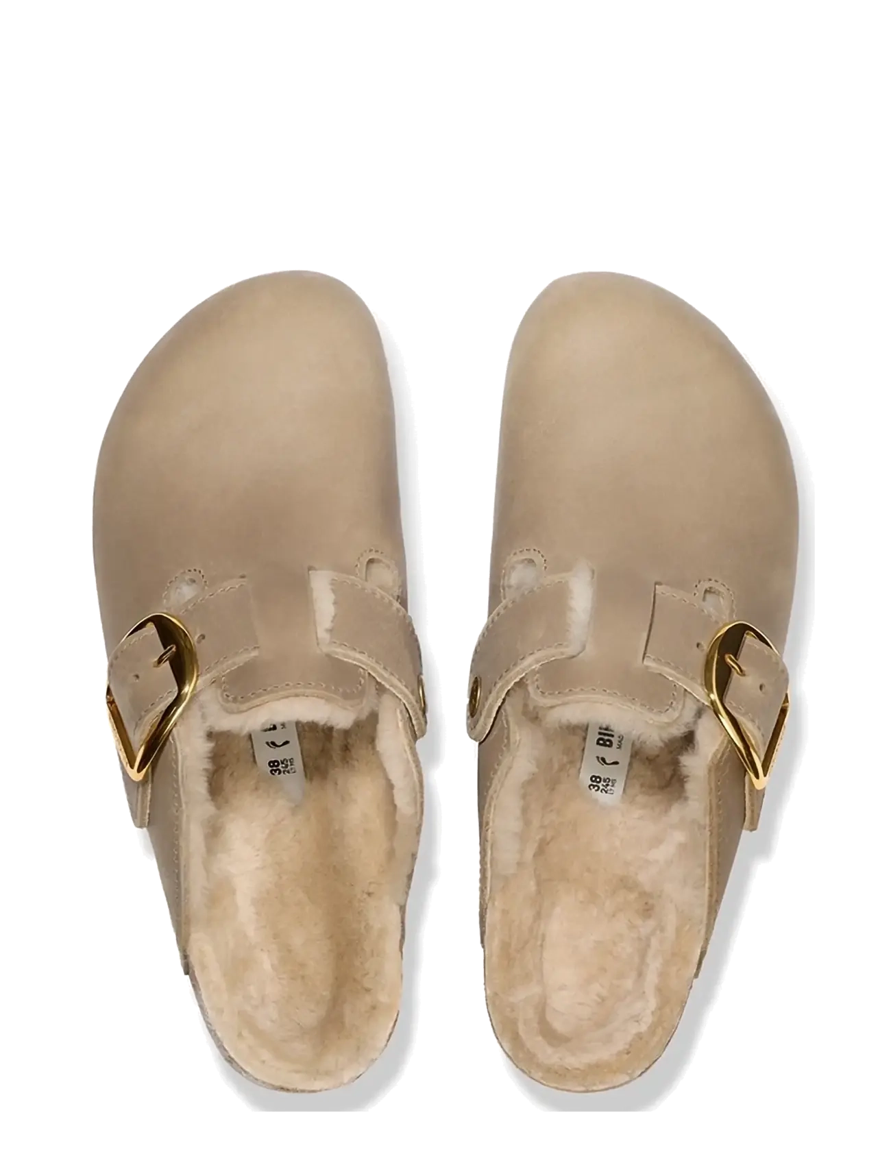 Birkenstock - Boston BB Shearling LEOI Tabacco Br LAF - flade mules - tabacco brown - 1