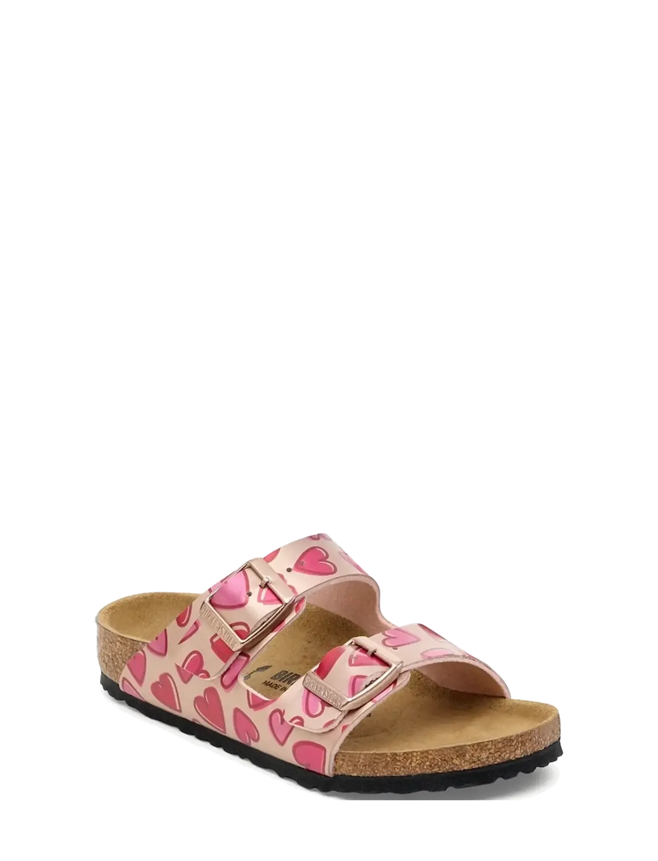 Birkenstock Arizona Kids BF - Sandaler - ELECTRIC METALLIC COPPER HEARTS / pink/rose