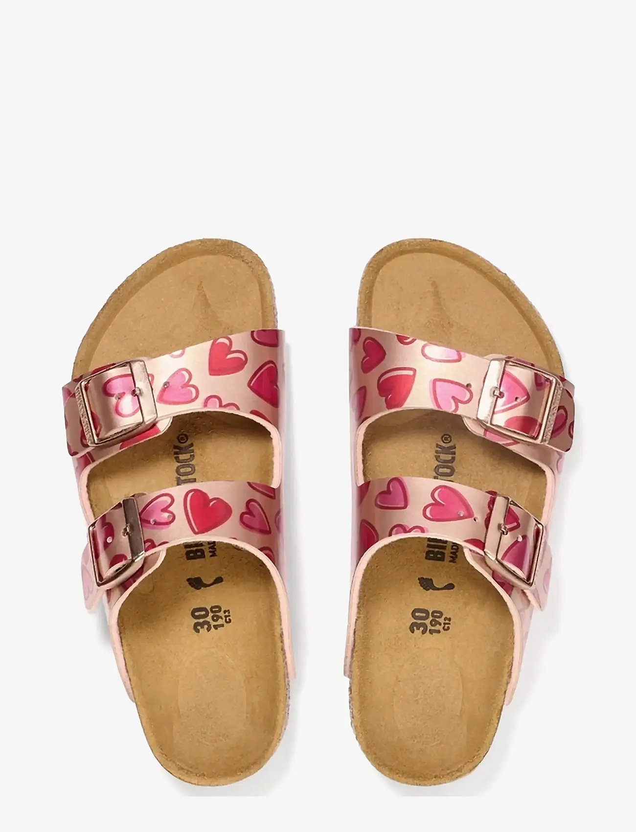 Birkenstock - Arizona Kids BF - hjemmesko - electric metallic copper hearts - 1