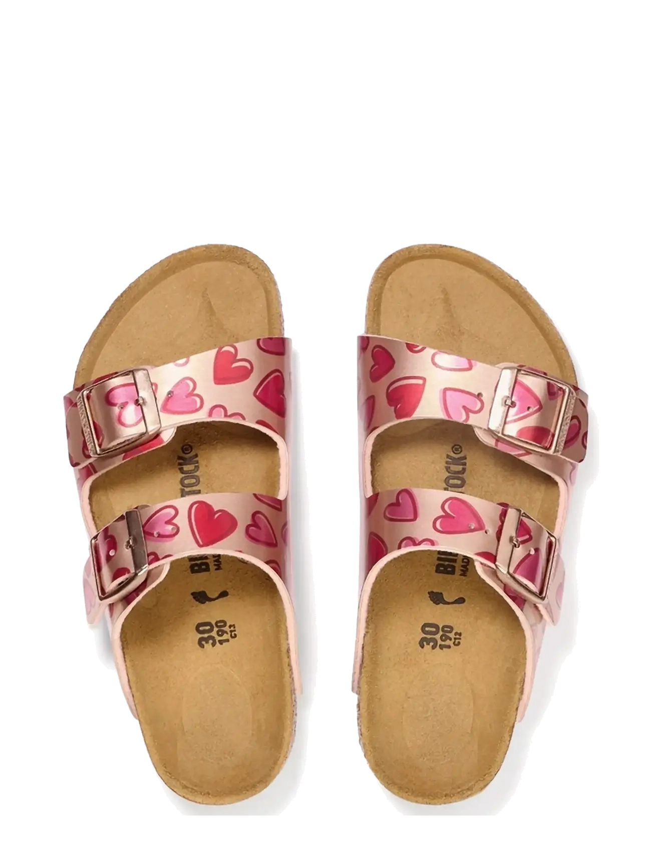Birkenstock - Arizona Kids BF - sussid - electric metallic copper hearts - 1
